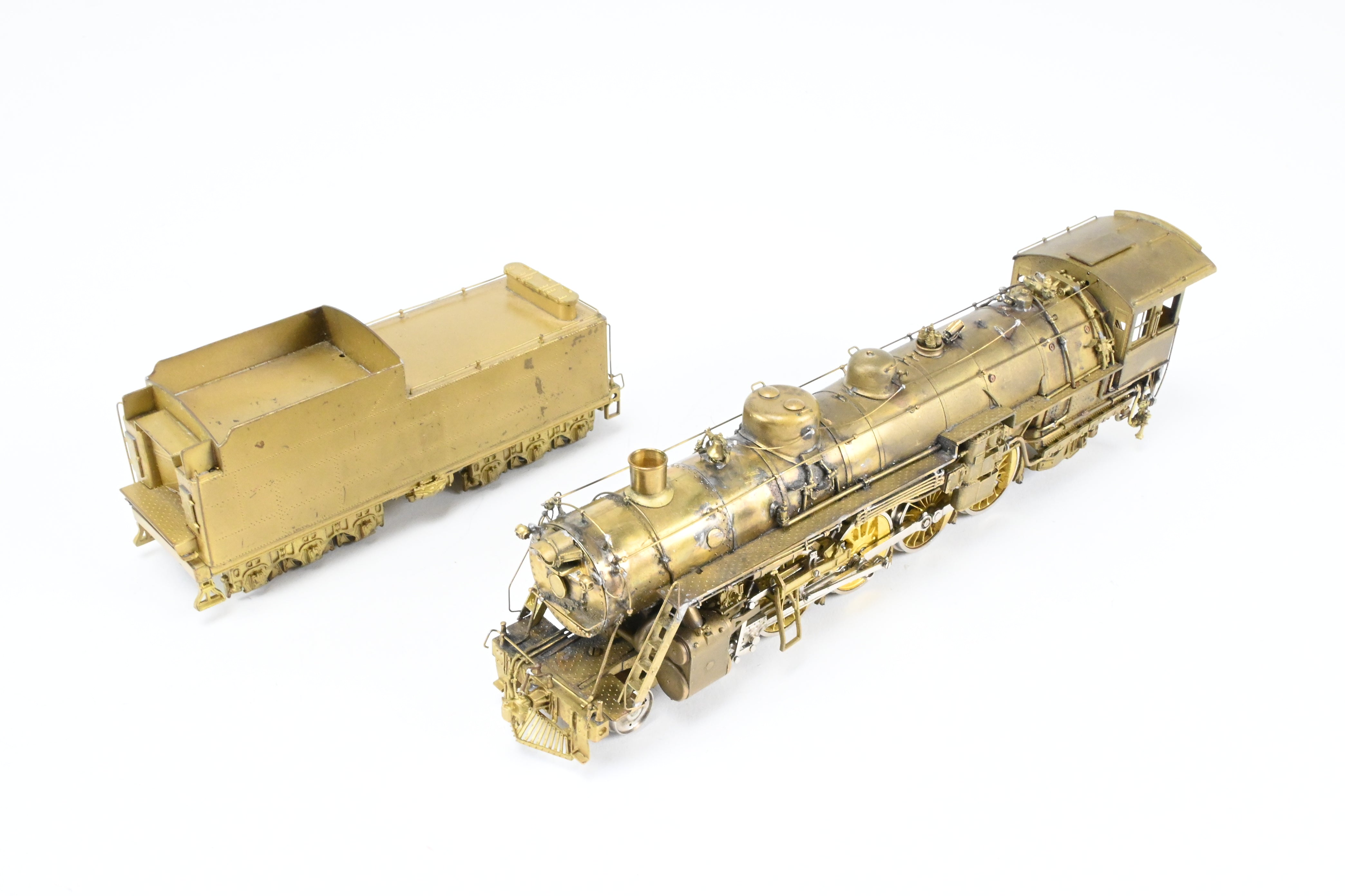 HO Scale Brass Model Train - Overland Models CB&Q - Burlington Route B-1A 4-8-2 Custom Modified by Joe G. Collias