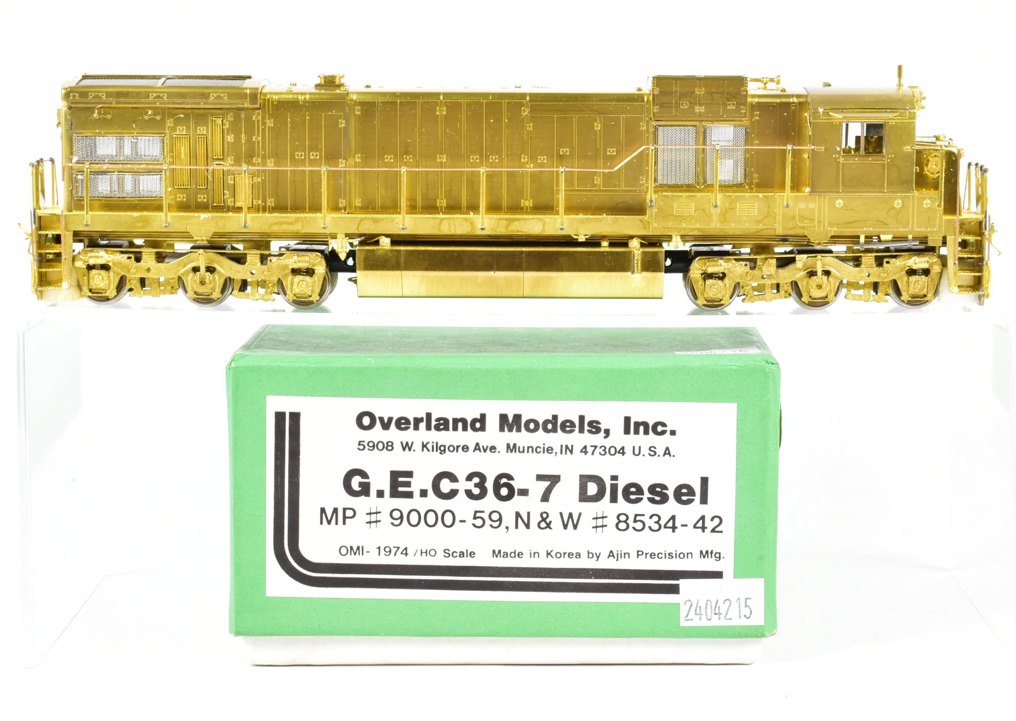 HO Brass GE C36 - 7 Models by Overland for Missouri Pacific and Norfolk & Western