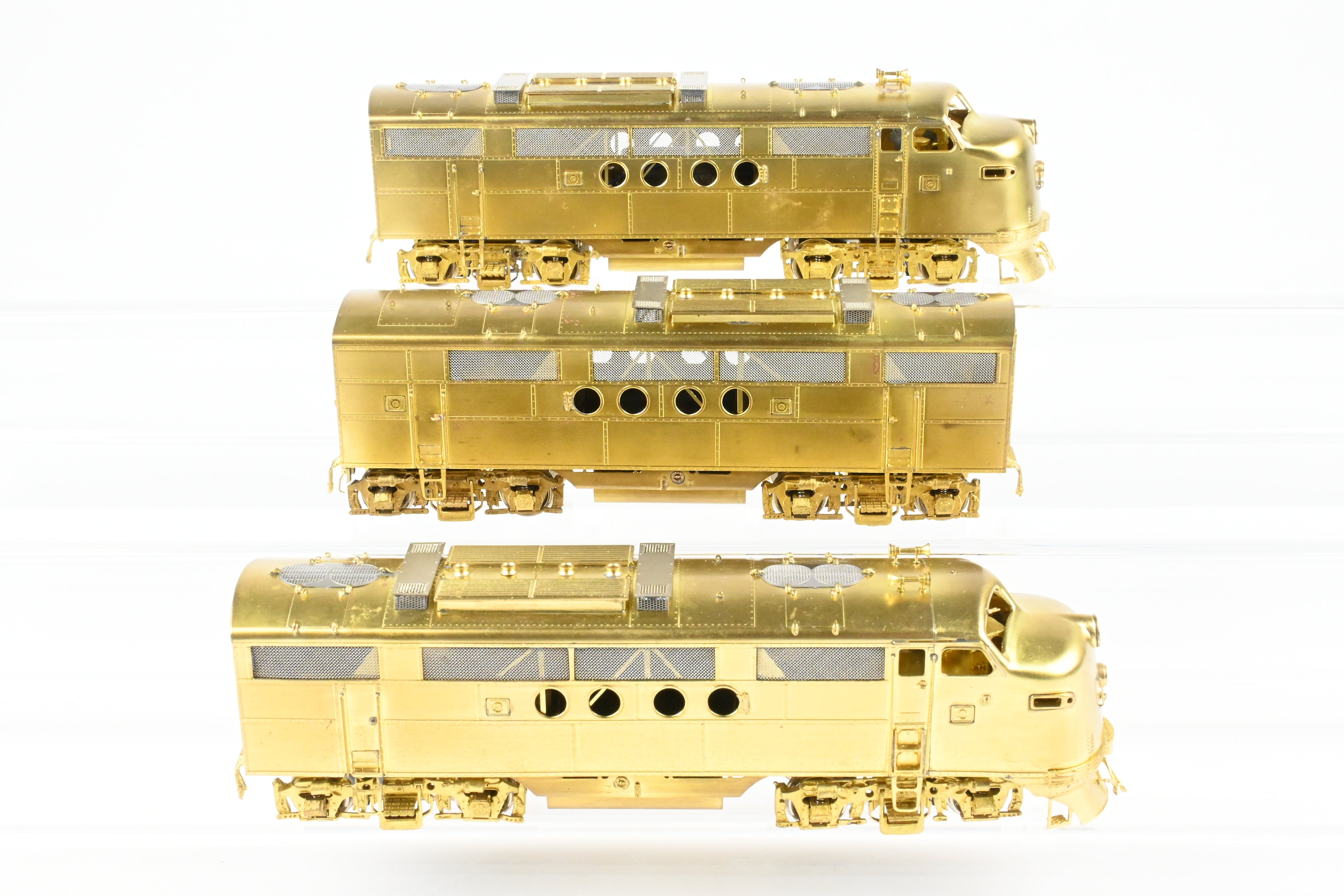 HO Scale Brass Model Train Set by Overland Models Inc. - DL&W Lackawanna EMD FT A/FTS B/FT A Set