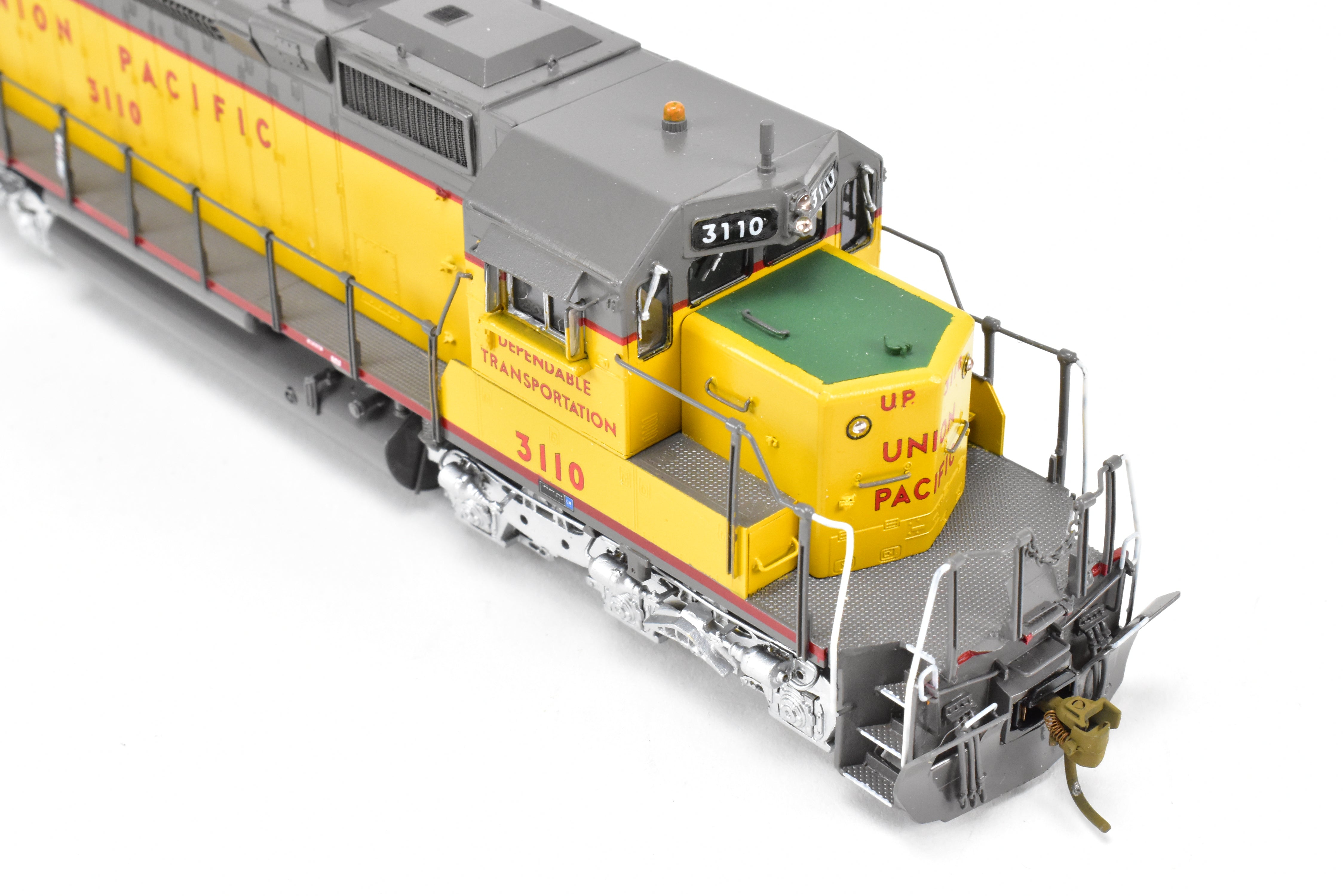 HO Scale Brass Model Train by Overland Models Inc. - Union Pacific EMD SD40 Locomotives with Road Numbers from 3083 to 3122, Specifically CP #3110