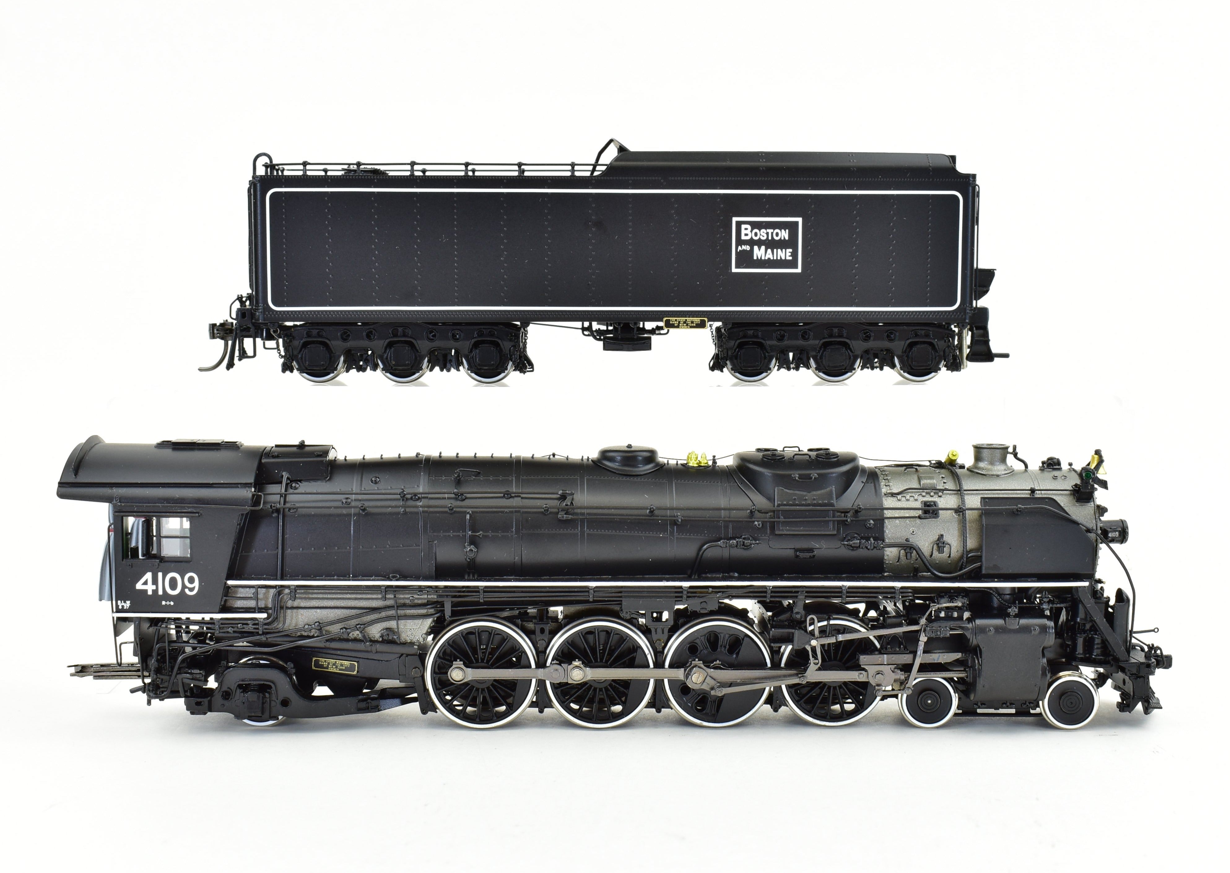 HO Scale Brass Precision Steam Locomotive - Precision Scale Co. B&M - Boston & Maine R - 1b 4 - 8 - 2 FP Model