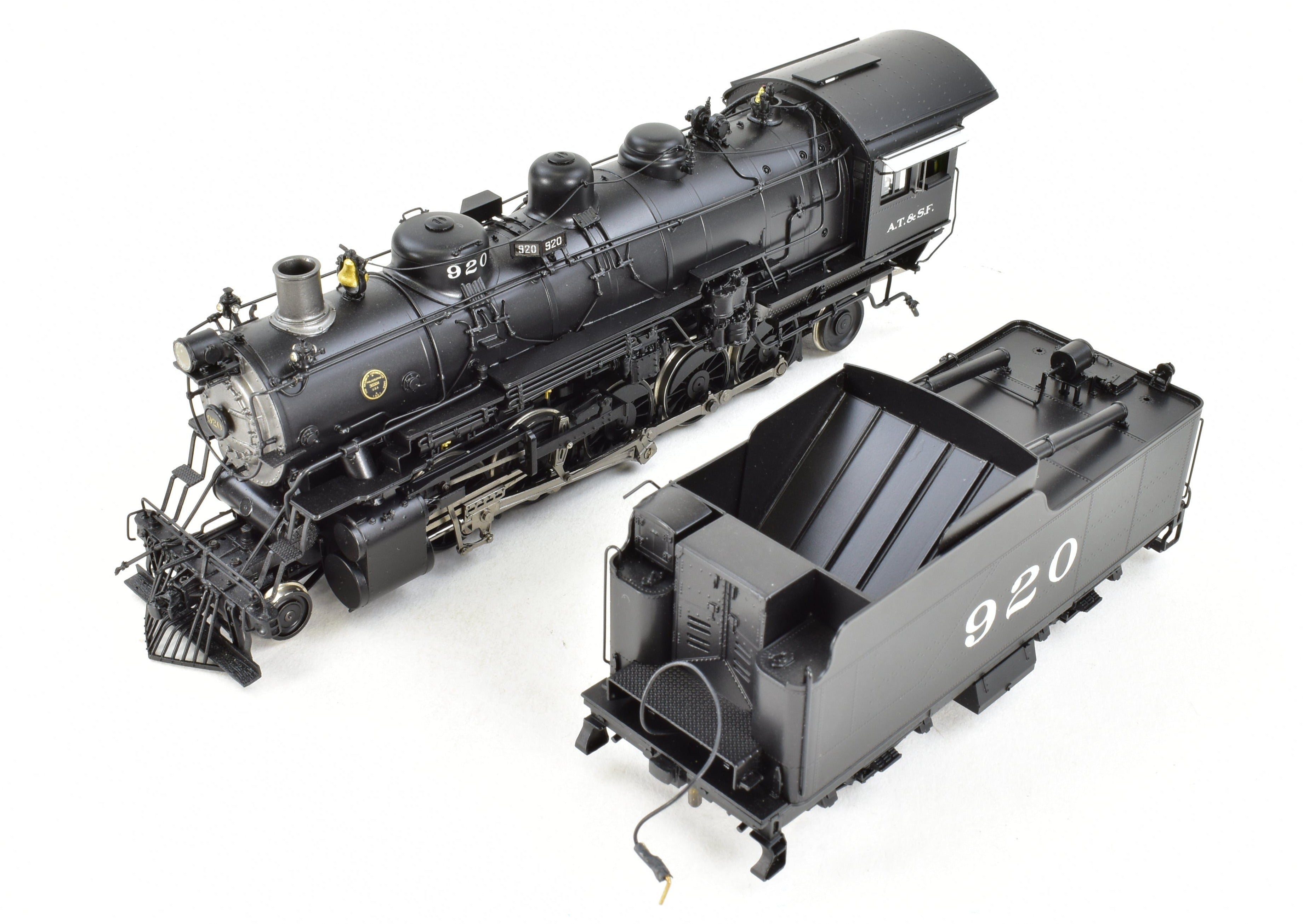 HO Scale Brass ATSF - Santa Fe 2-10-2 #920 Factory Painted Division Point Model