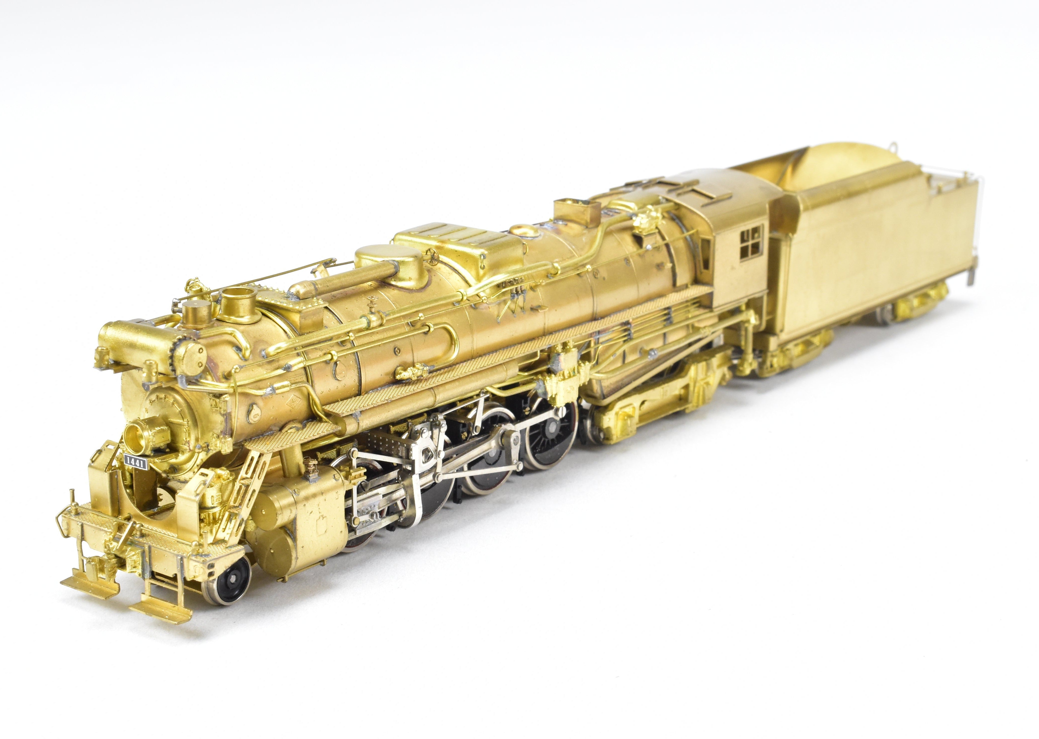HO Scale Brass NPP Nickel - Plated Boston & Albany Class A - 1b 2 - 8 - 4 with Added Details