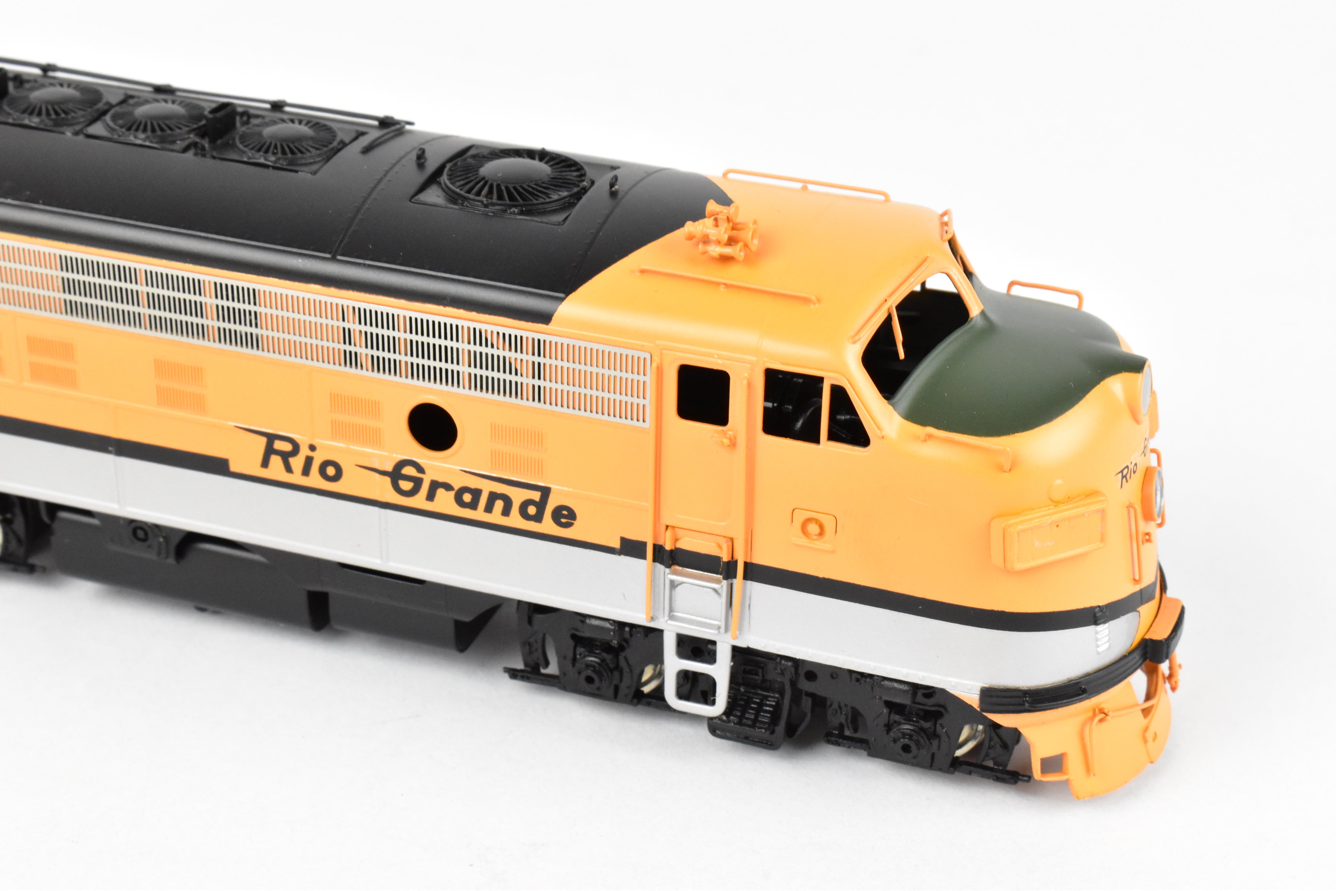 HO Scale Brass Oriental Limited D&RGW Rio Grande EMD F9 A/B/B Set, 1750 HP Factory Painted