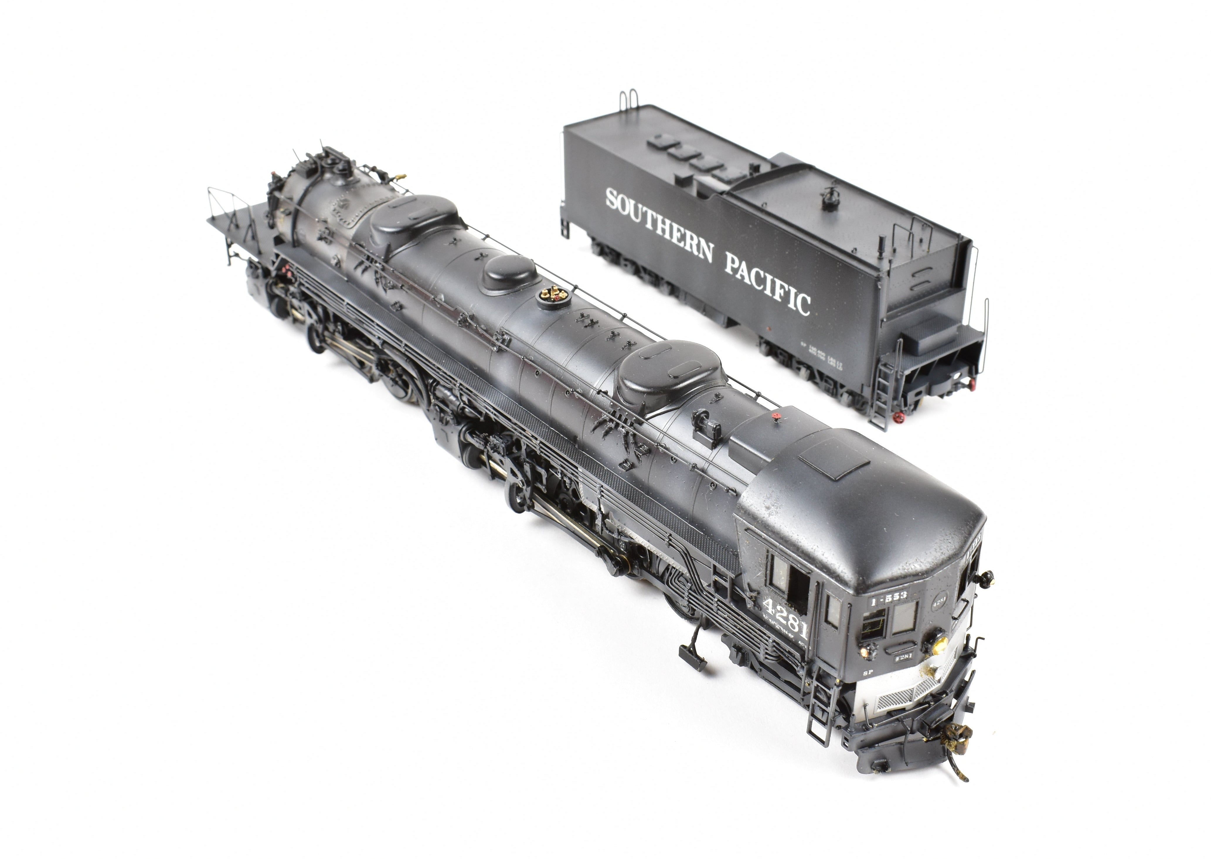 HO Brass Westside Model Co. SP AC - 12 4 - 8 - 8 - 2 Cab Forward Pro - Painted No. 4281 w/ Light Wear