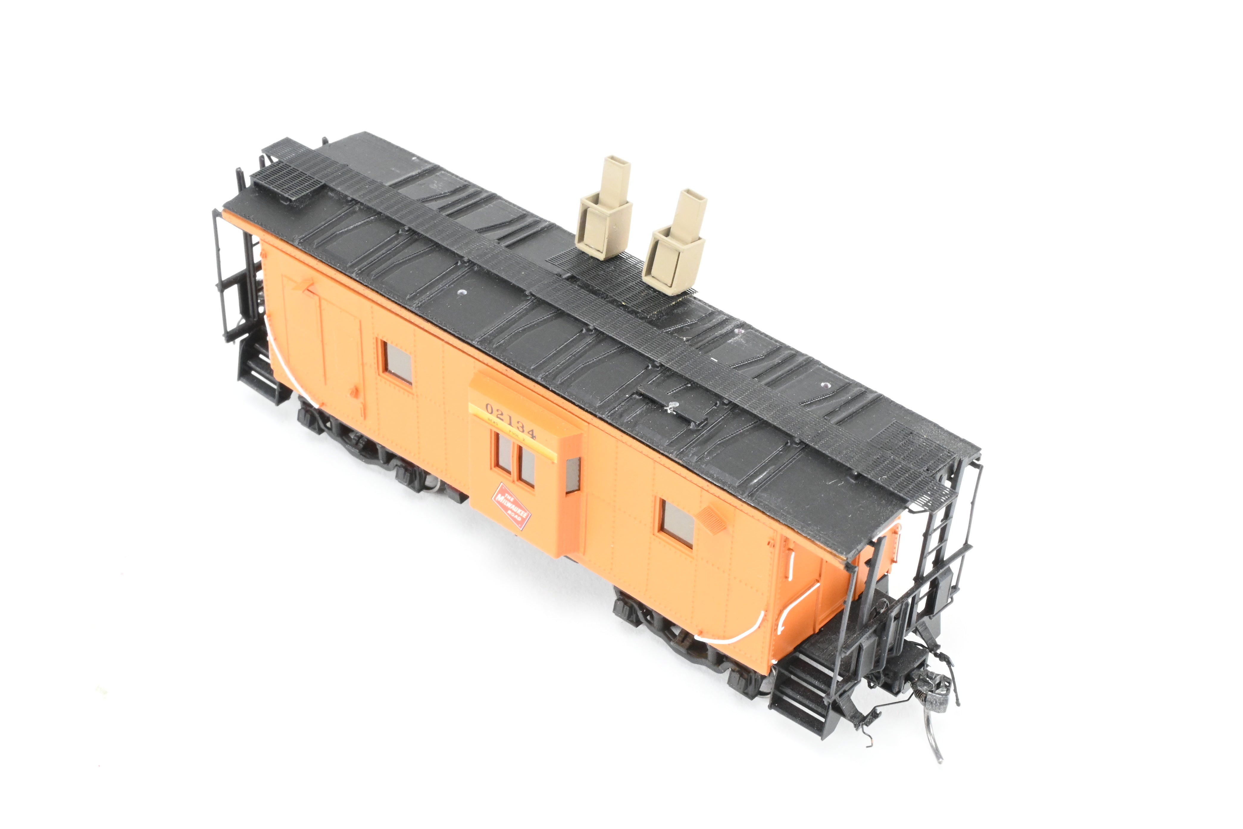 HO Scale 3D Printed Thrall Bay Window Caboose Model - Milwaukee Road #02134