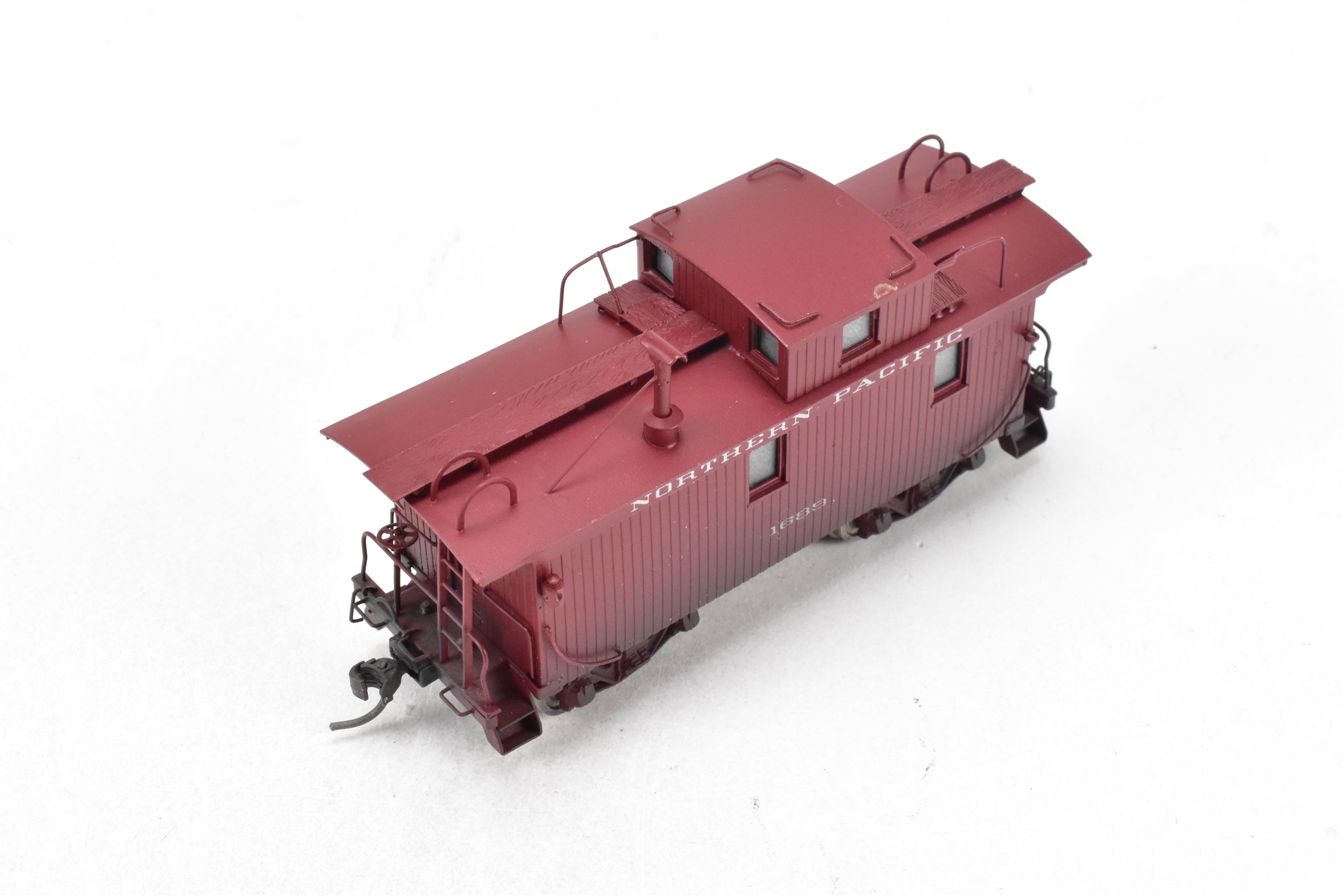 1965 HO Brass PFM United NP Northern Pacific Wood Caboose CP #1689