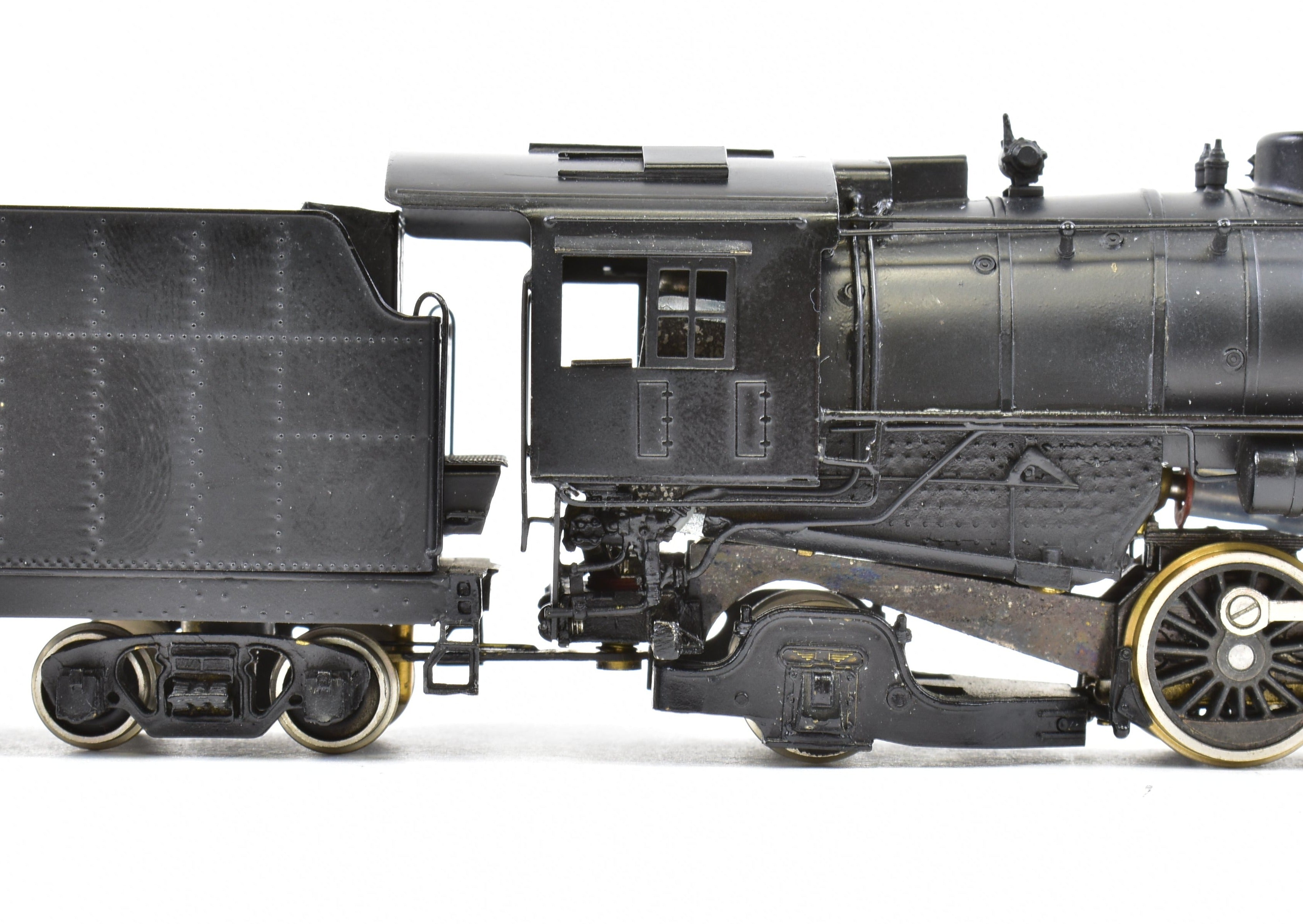 HO Scale Brass Hallmark Midland Valley 2-8-2 #601 with All-Black Custom Paint
