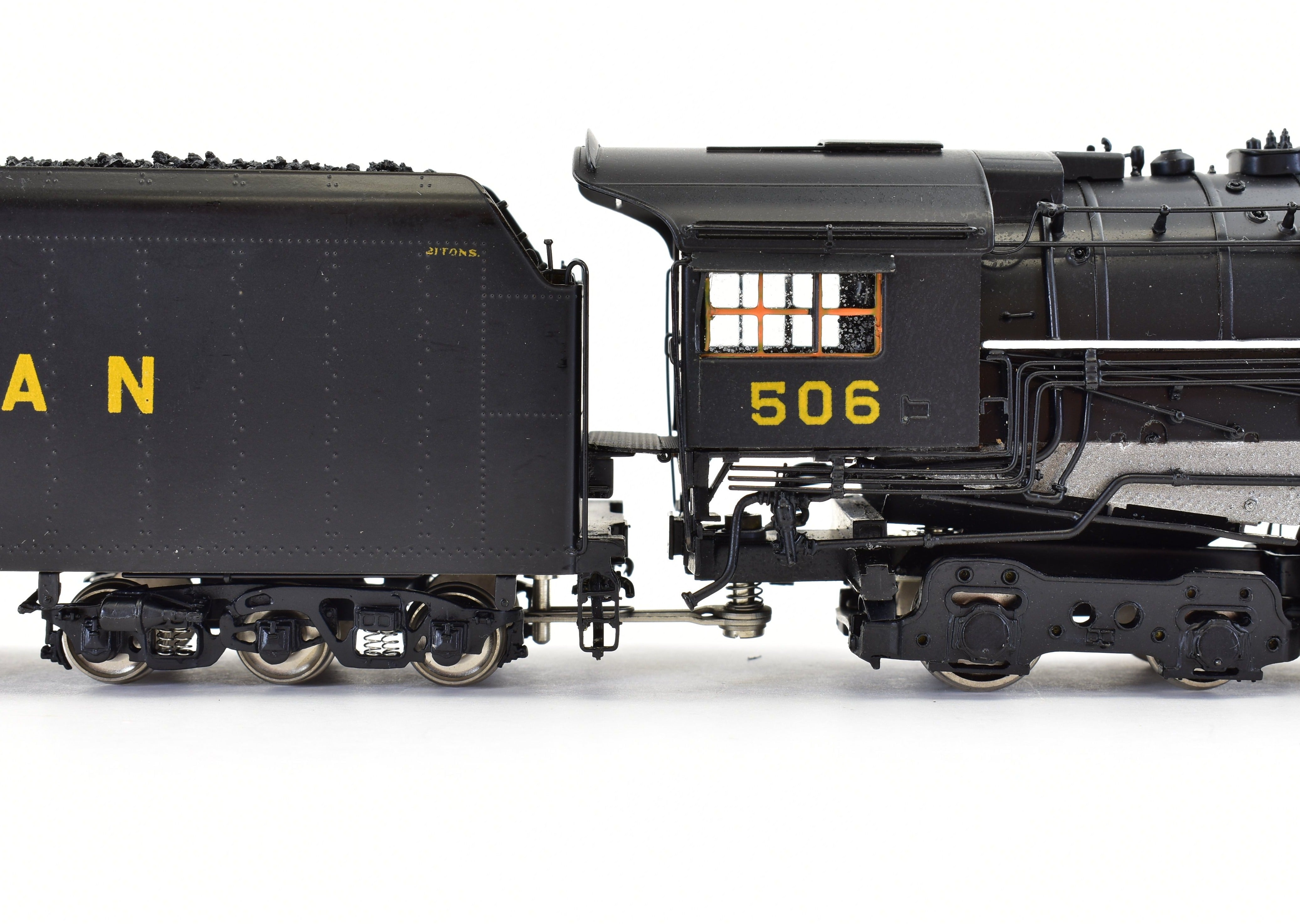 HO Scale Brass Precision Scale Co. Virginian BA 2-8-4 Berkshire Model Steam Locomotive, Precision Scale Co. VGN, Sold As-Is Without Lights