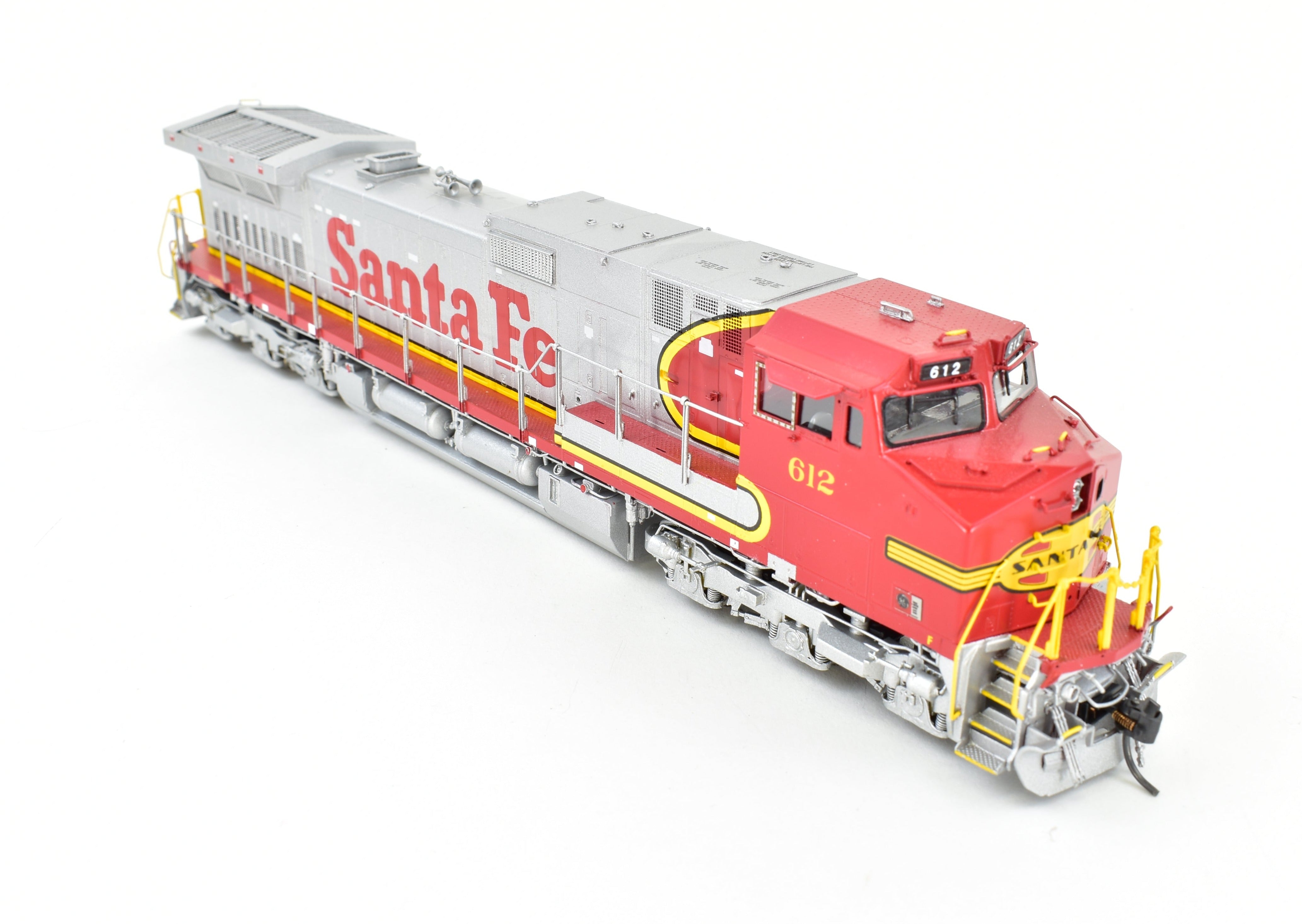 HO Scale Brass Locomotive - Overland Models, Inc. ATSF - Santa Fe GE C44 - 9W FP No. 612, High - Quality Model Train for Enthusiasts