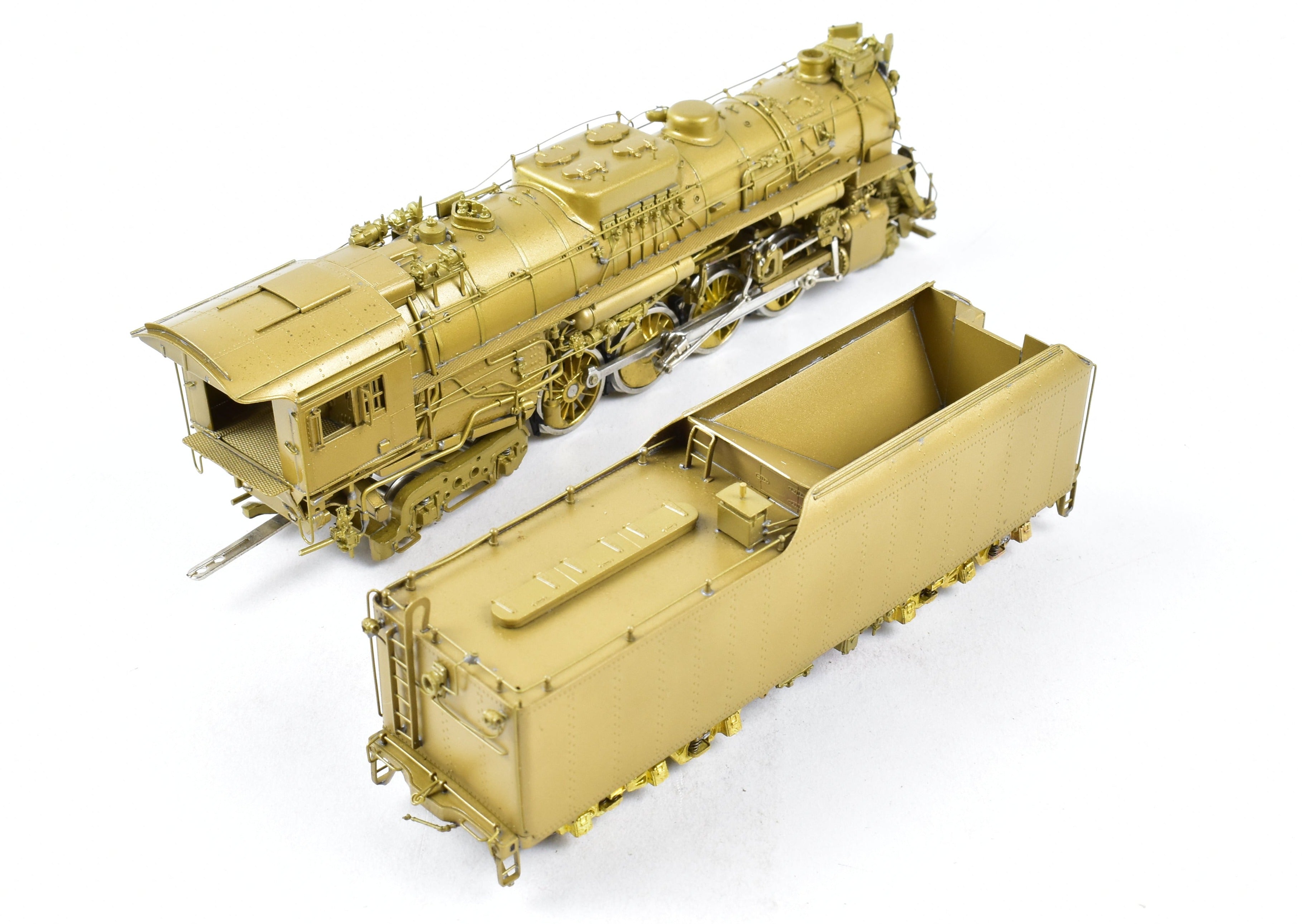 HO Scale Brass Model Train - Overland Models, Inc. NKP - Nickel Plate Road S-2 2-8-4 Berkshire Steam Locomotive Replica