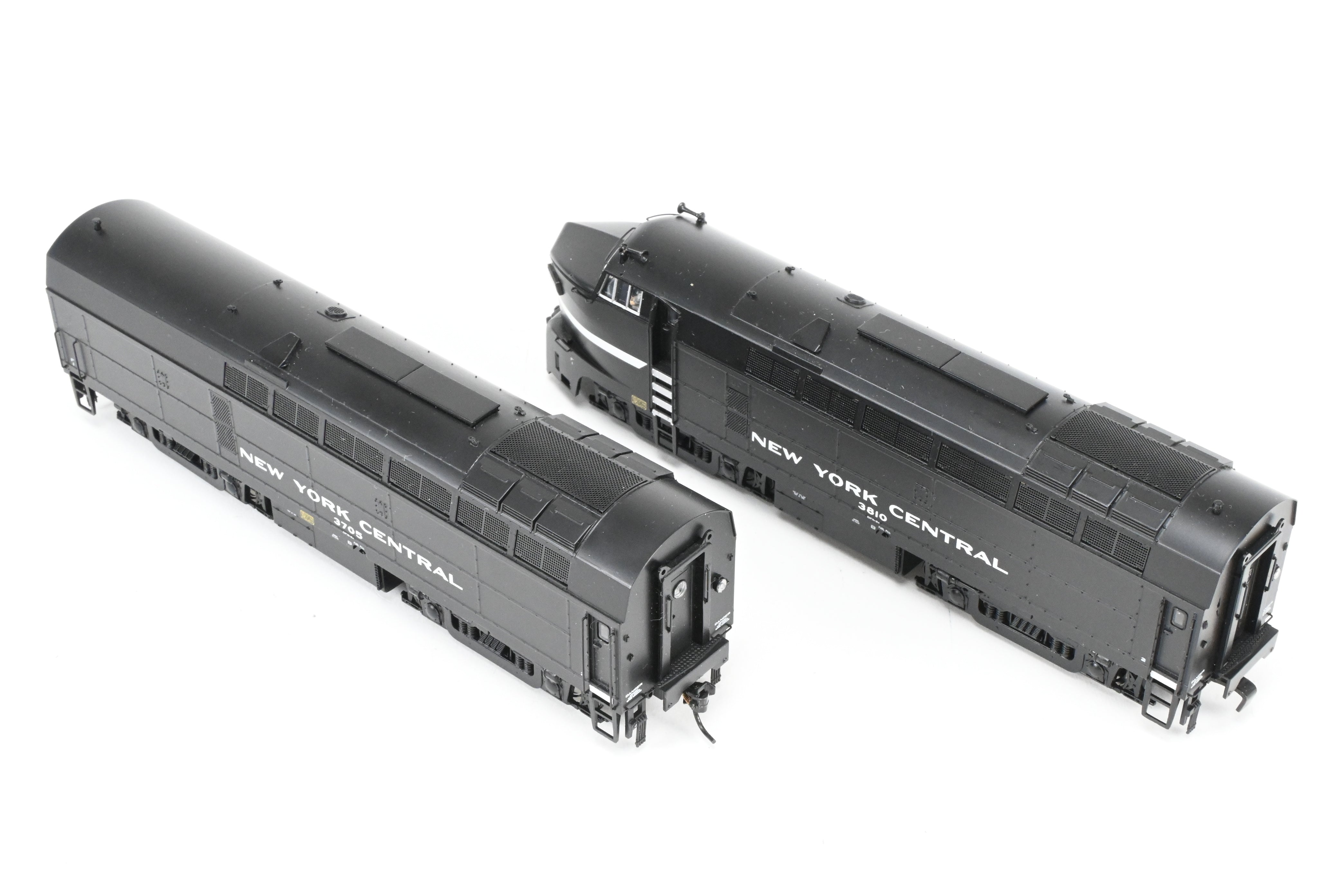 HO Scale Model Train Set - Broadway Limited Imports Paragon 2 New York Central Baldwin RF - 16A/B Cigar Band Locomotive Set with DCC and Sound (Sold As - Is, B - Unit Sound Malfunctioning)