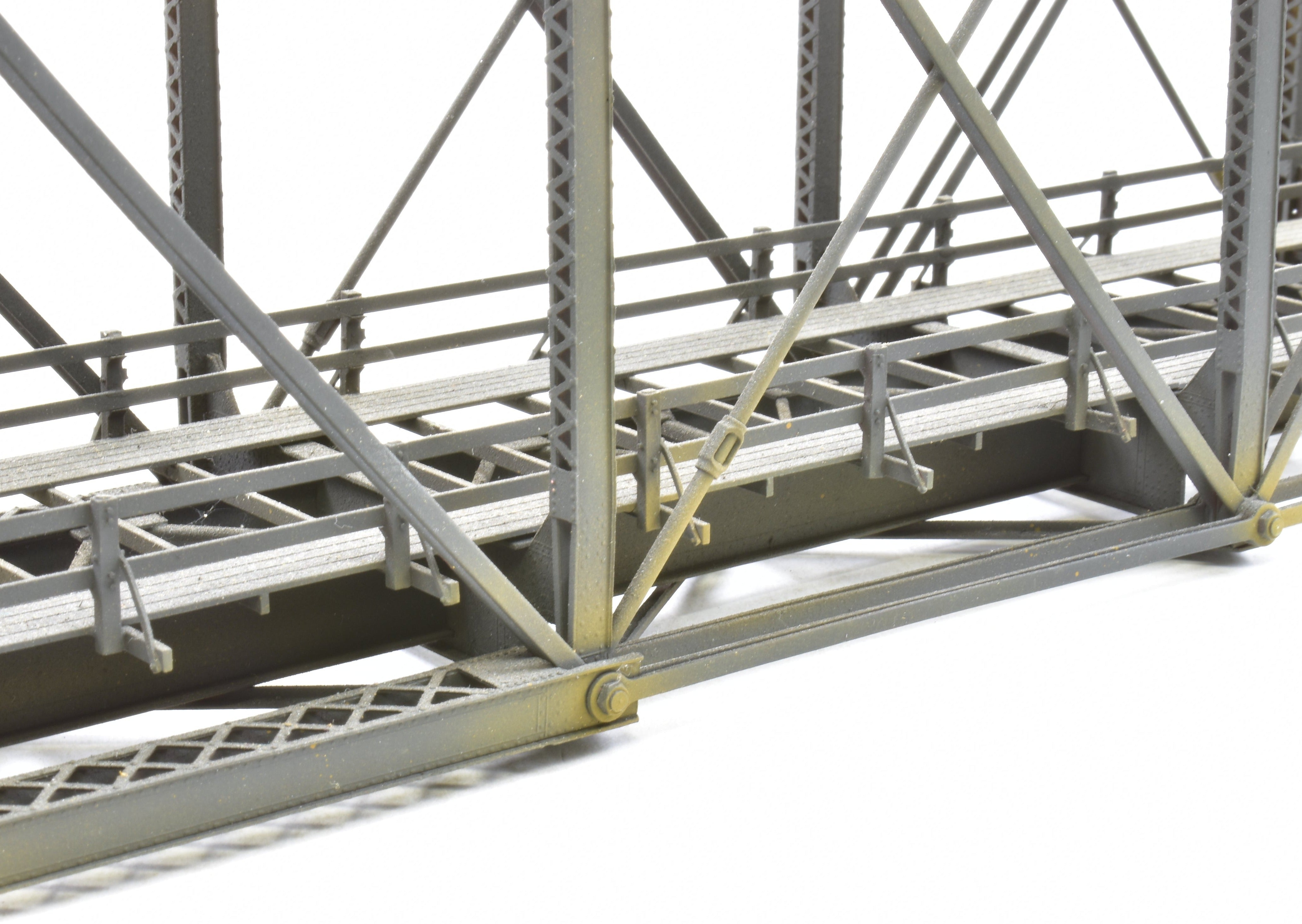 HO Scale Brass OMI - Overland Models, Inc 167-Foot Pin Connected Bridge for Various Roads in CP Black Color Model Train Accessory