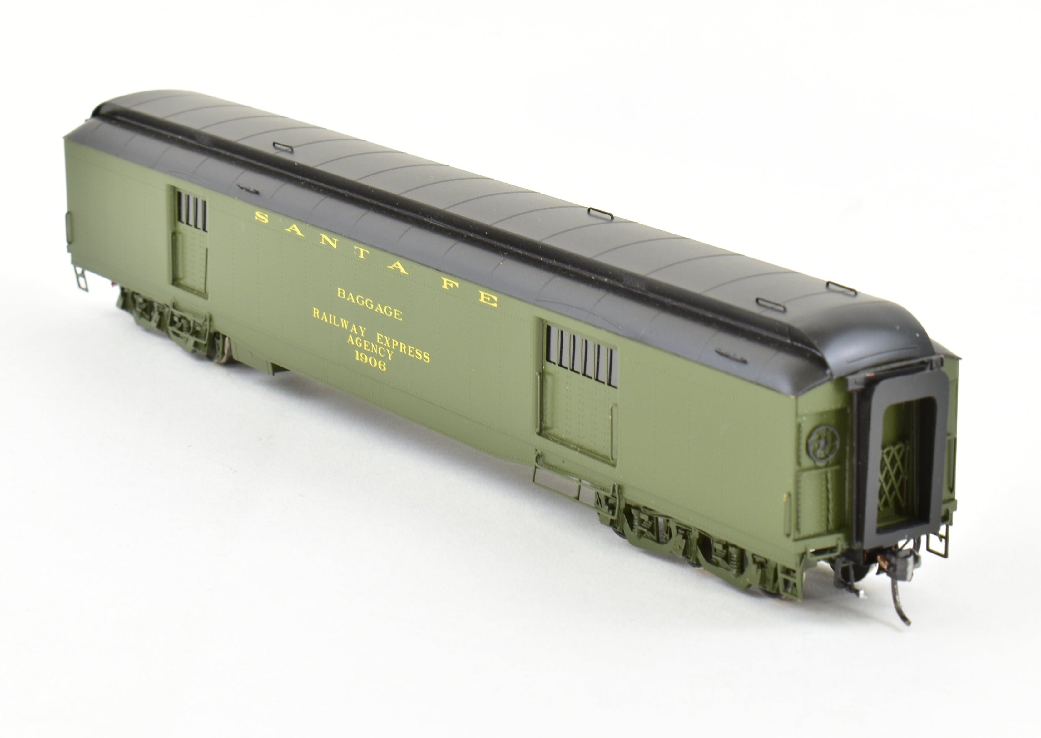 HO Scale Brass Hi-Country ATSF Santa Fe Baggage Express #257 Pro-Finished Model