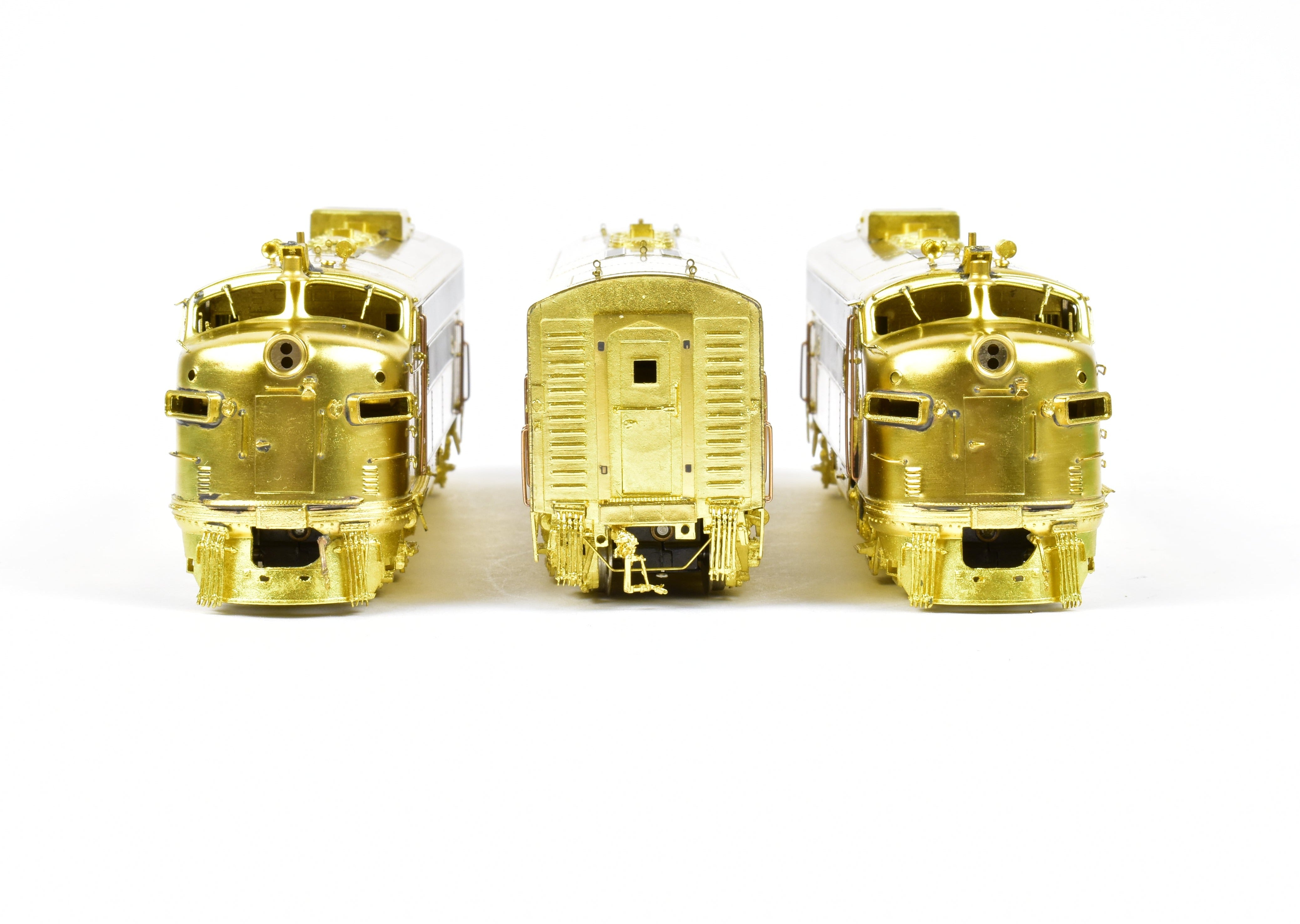 HO Scale Brass Model Train Set by Overland Models, Inc. - Bangor and Aroostook EMD F-3 Phase II A-B-A Configuration