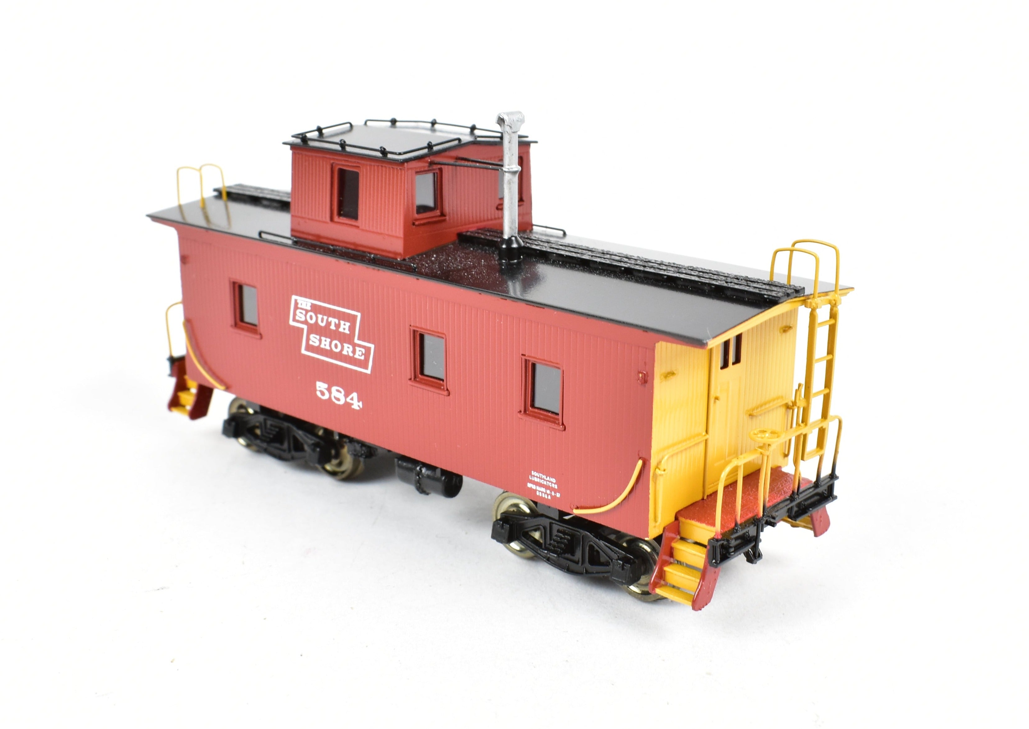 HO Scale Brass Duluth South Shore & Atlantic Shorty Wood Sheath Caboose FP No. 584 Model by Overland Models, Inc. (OMI)