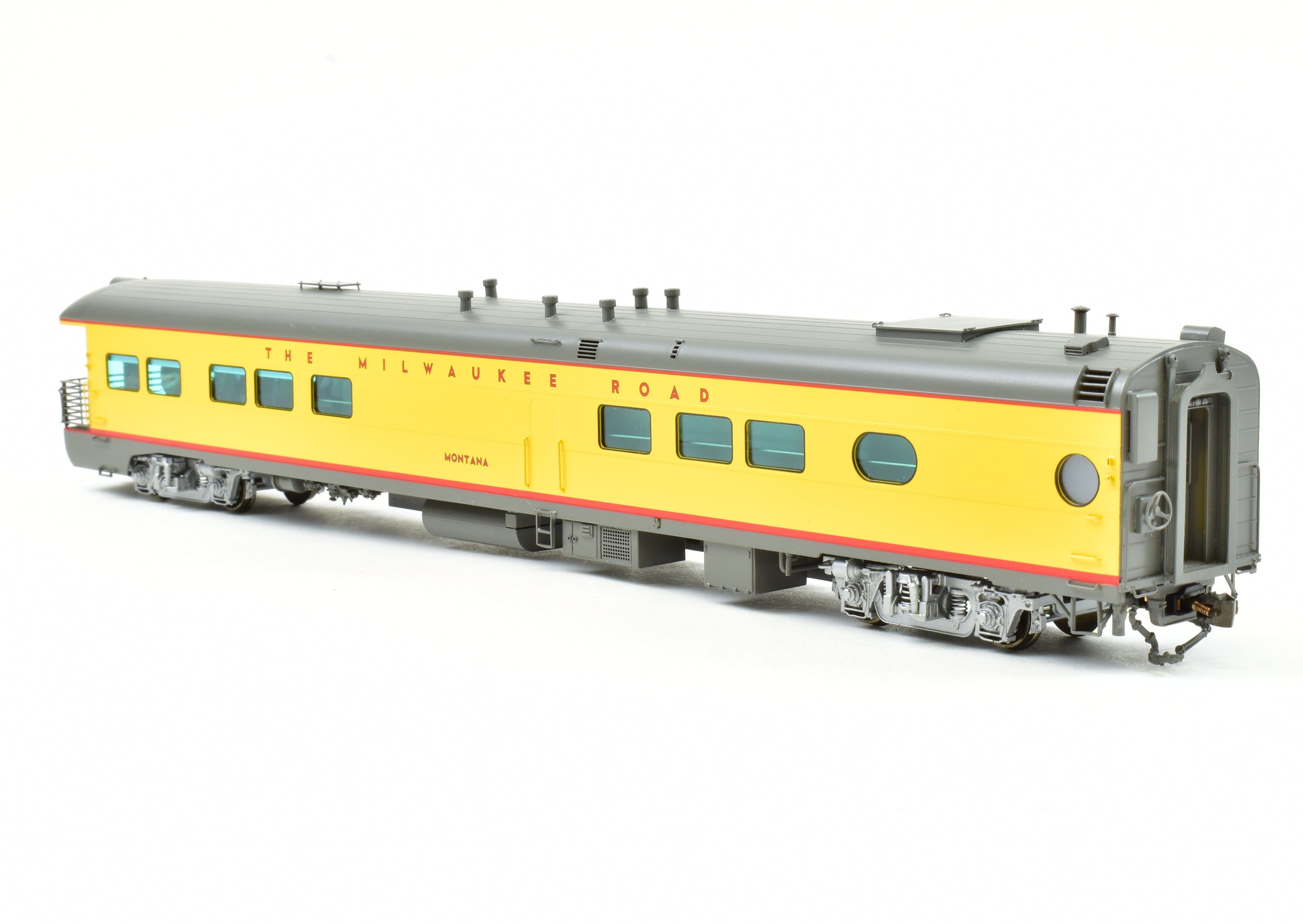 1957 HO Brass Milwaukee Road Business Car 'Montana' Factory Painted by Railway Classics