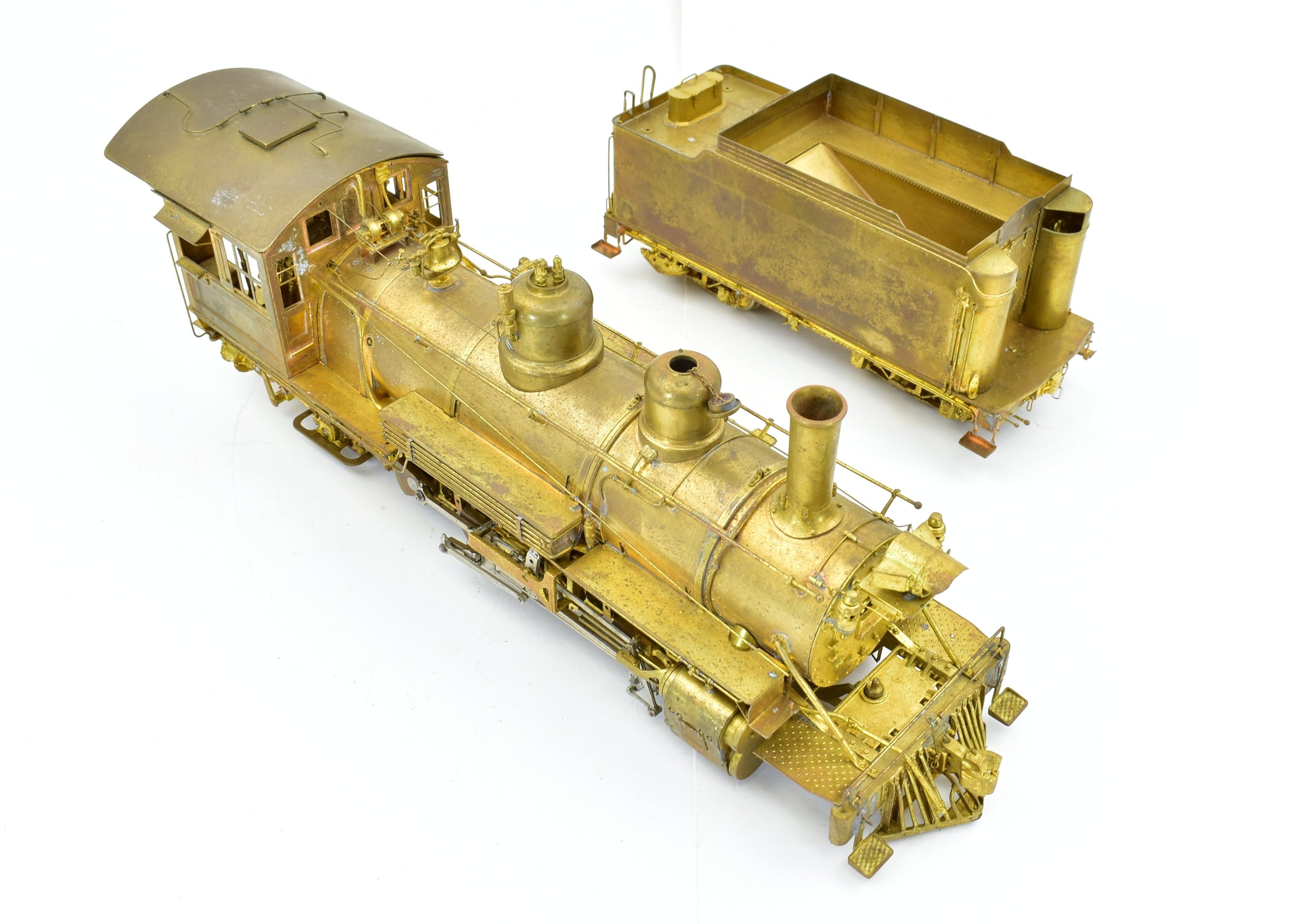 On3 Scale Brass Model Train - Pacific Fast Mail (PFM) Denver & Rio Grande Western Class K - 27 2 - 8 - 2 Steam Locomotive