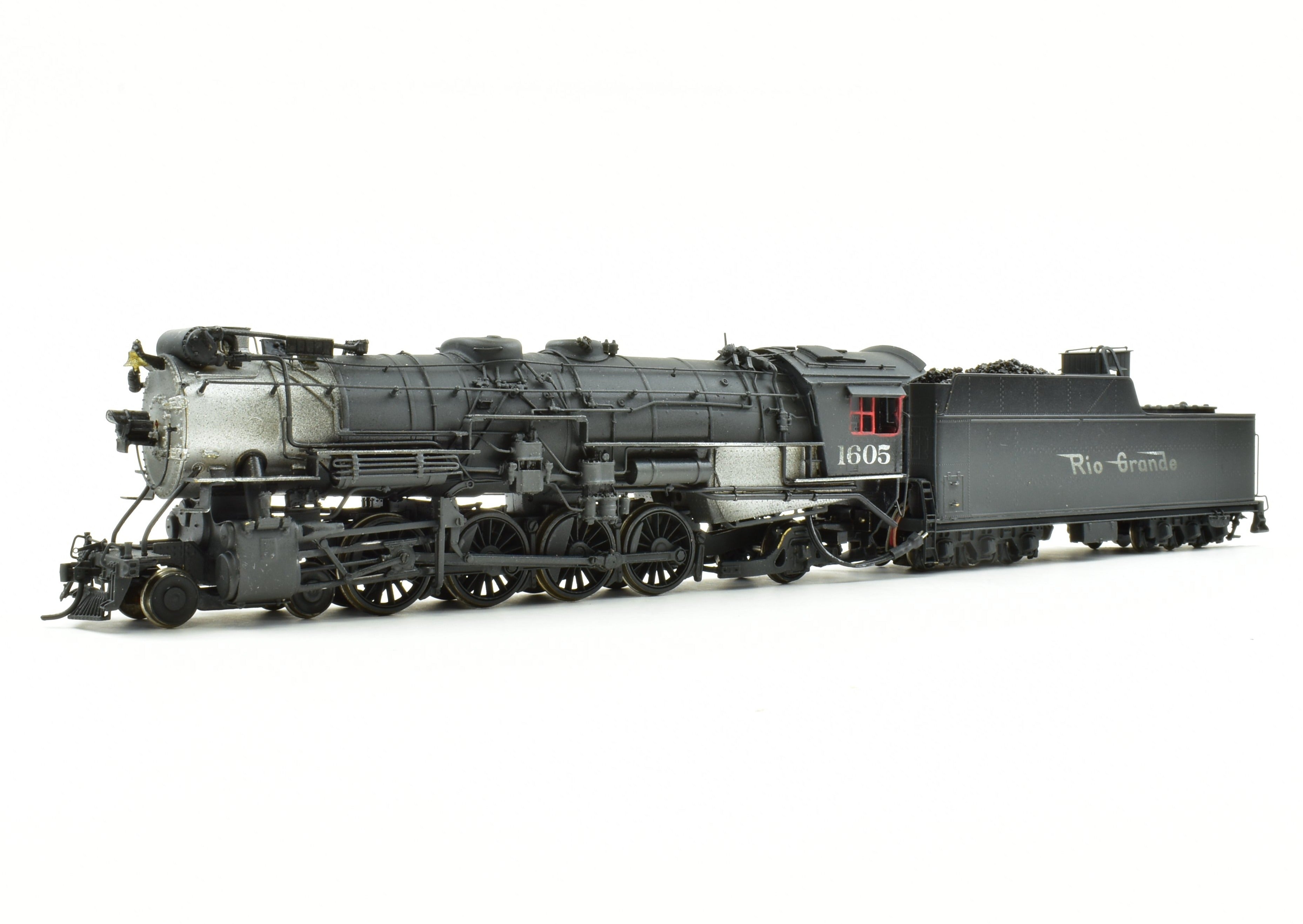 HO Scale Custom Painted DCC & Sound Brass Key Imports Model of Denver & Rio Grande Western M - 75 4 - 8 - 2 Mountain Locomotive
