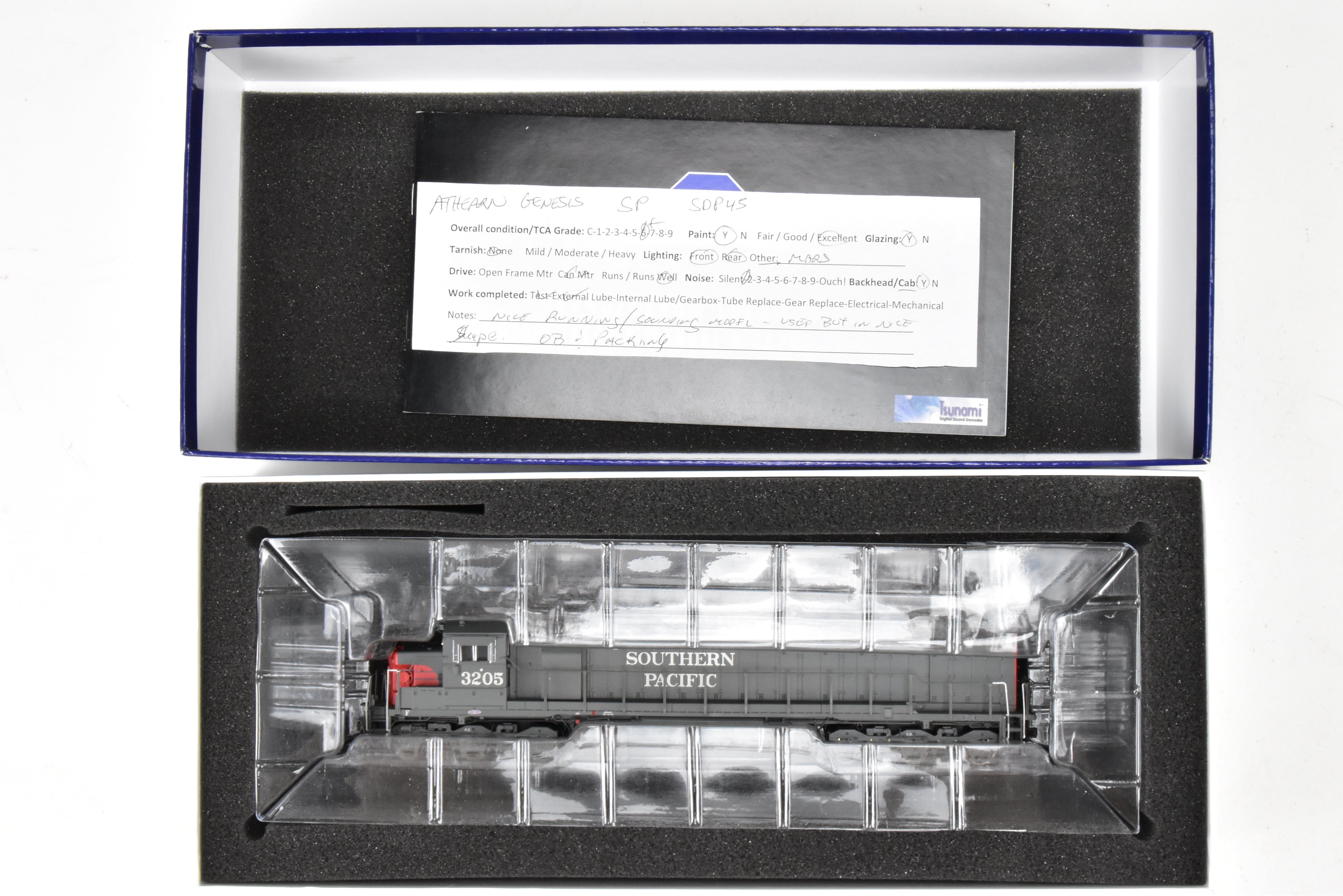 HO Scale Model Train - Athearn Genesis Southern Pacific EMD SDP45 Locomotive with Tsunami DCC and Sound Function, Model #3205