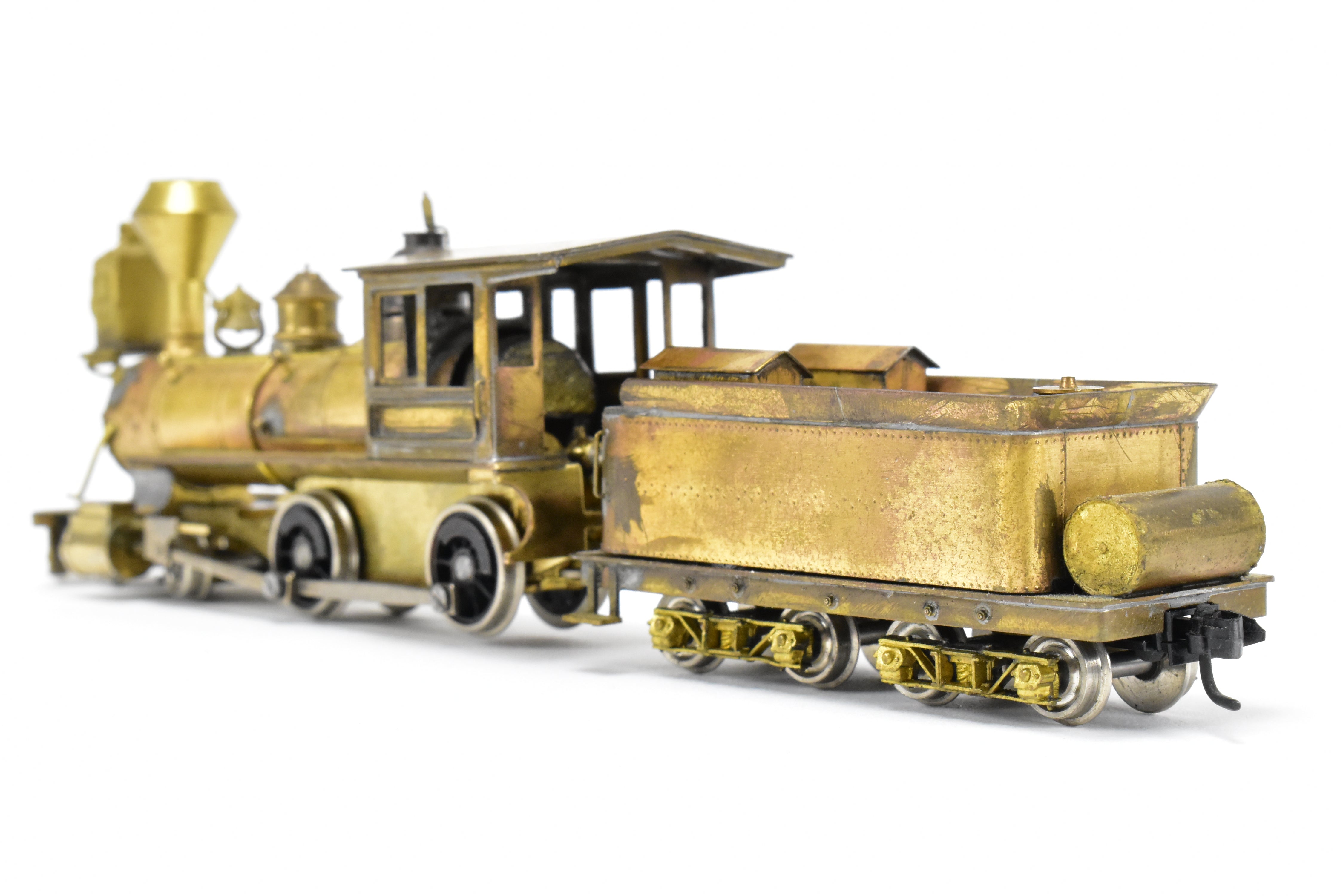 HOn3 Scale Brass American 4-4-0 Steam Locomotive by Far East Distributors (FED) Circa 1880 with Modified Details