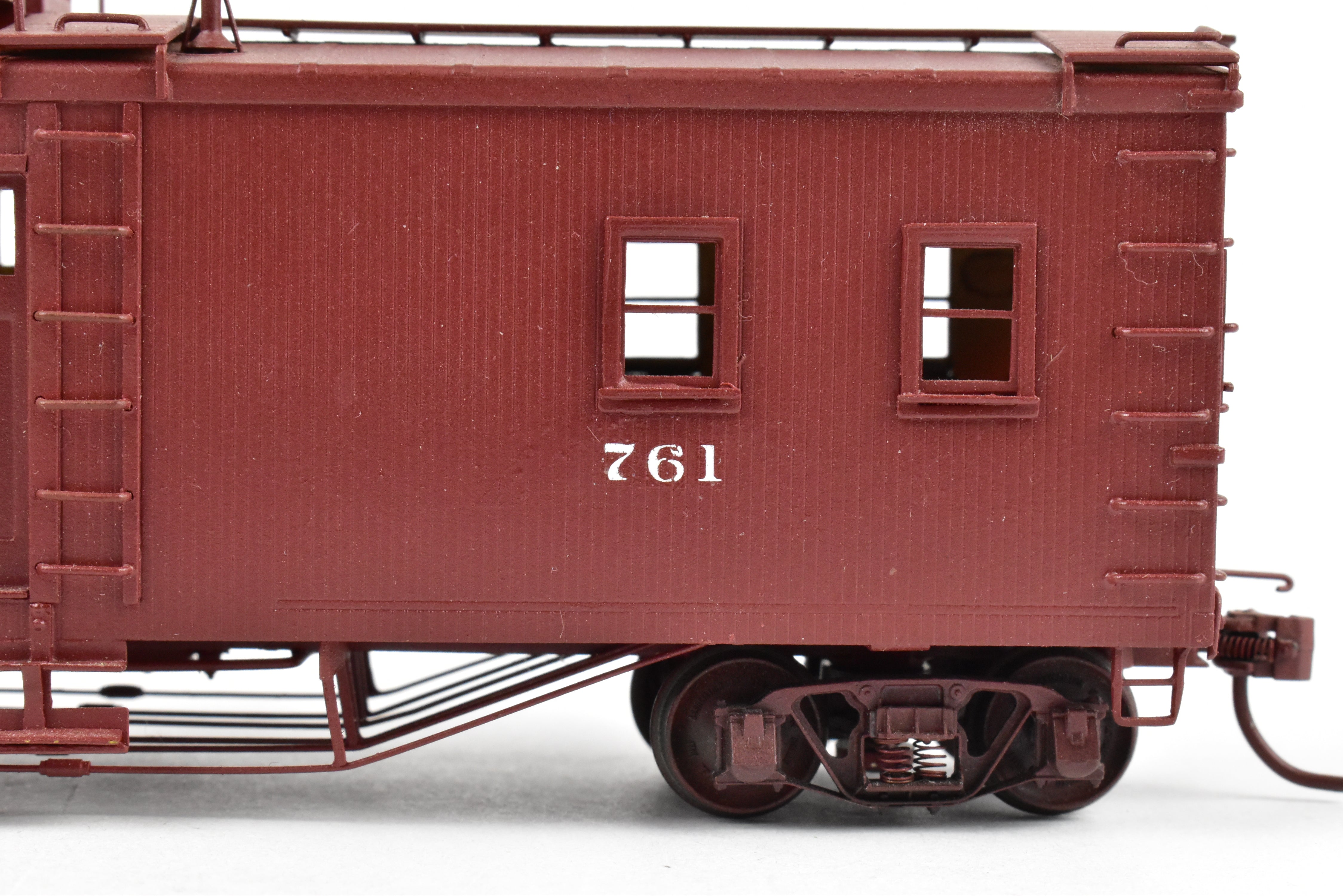 Custom Painted HO Brass Key Imports ATSF Santa Fe Caboose No. 761