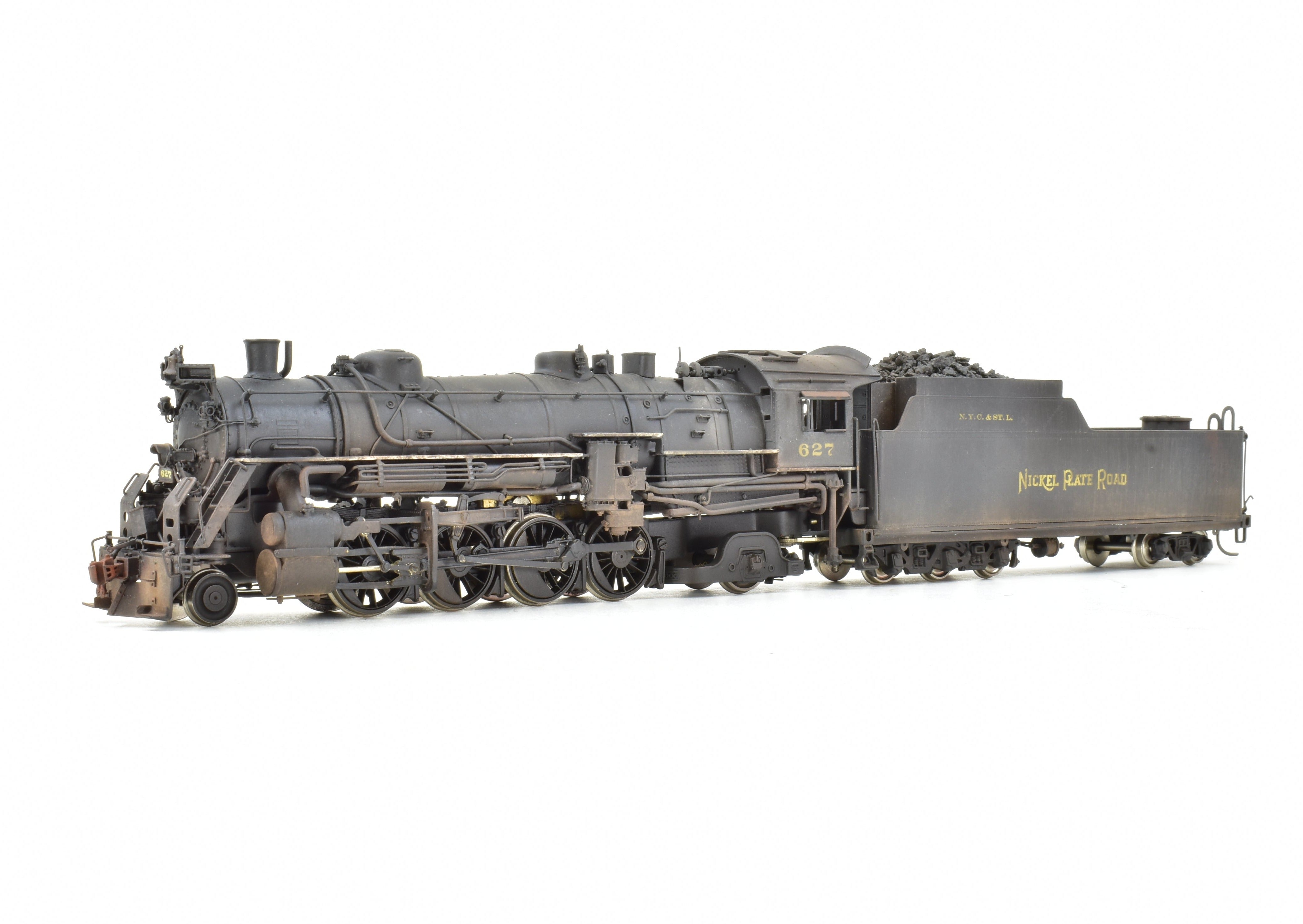 HO Scale Brass NKP - Nickel Plate Road H - 6d 2 - 8 - 2 Mikado CP No. 627 Model