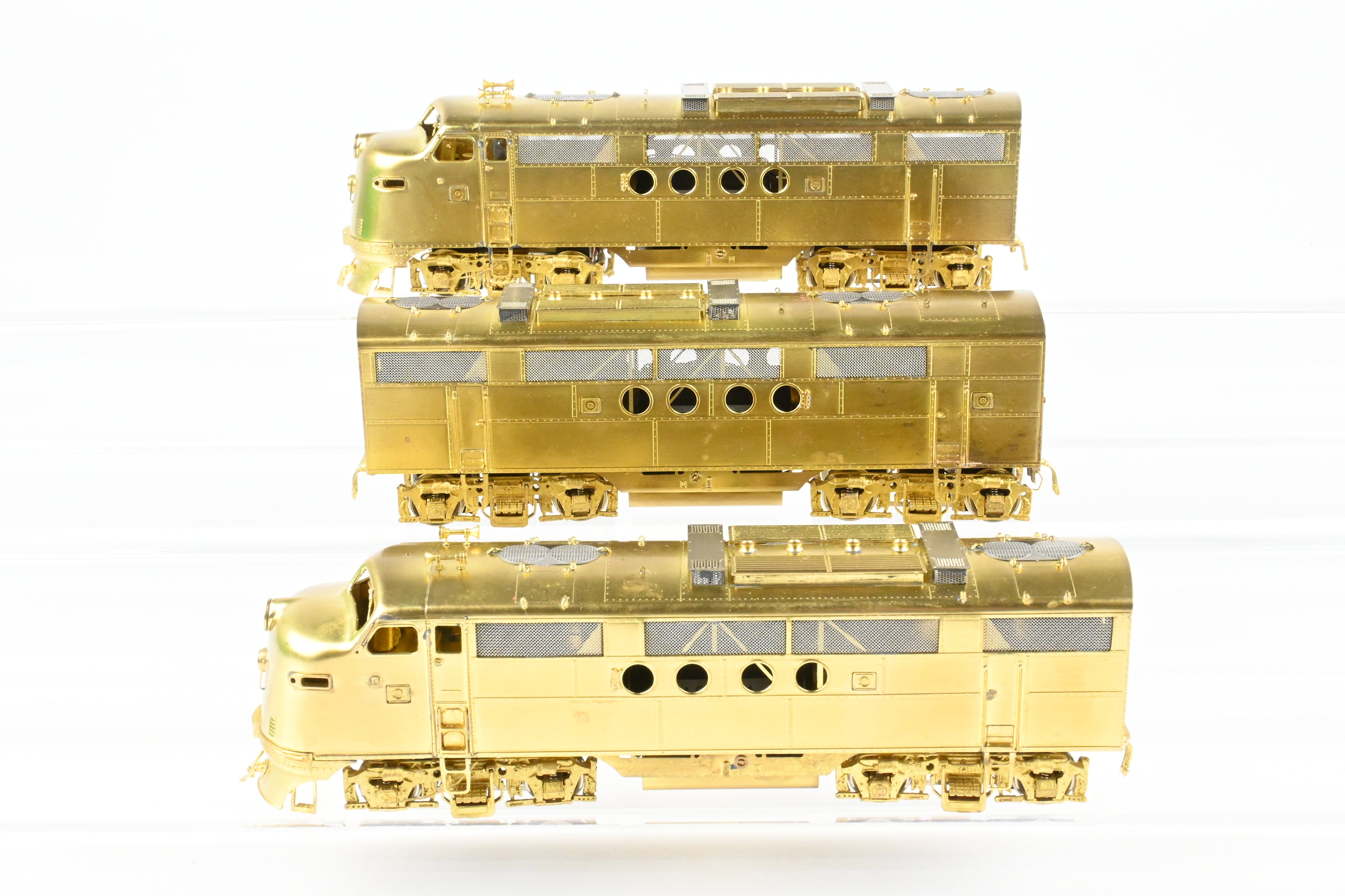 HO Scale Brass Model Train Set by Overland Models Inc. - DL&W Lackawanna EMD FT A/FTS B/FT A Set