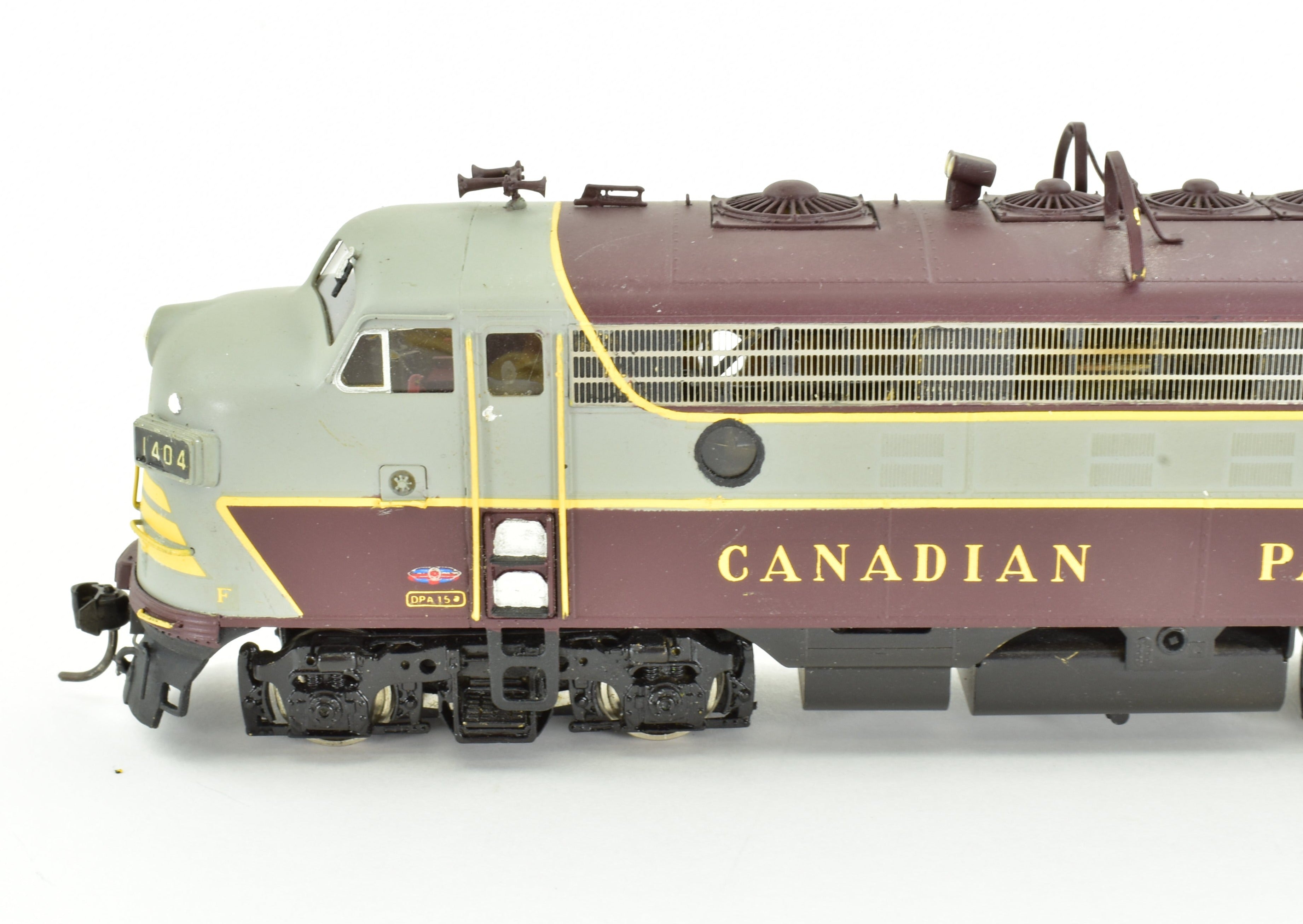 HO Scale Brass Canadian Pacific Railway EMD F9A Standard Version Custom Painted and Detailed Model Train - Oriental Limited