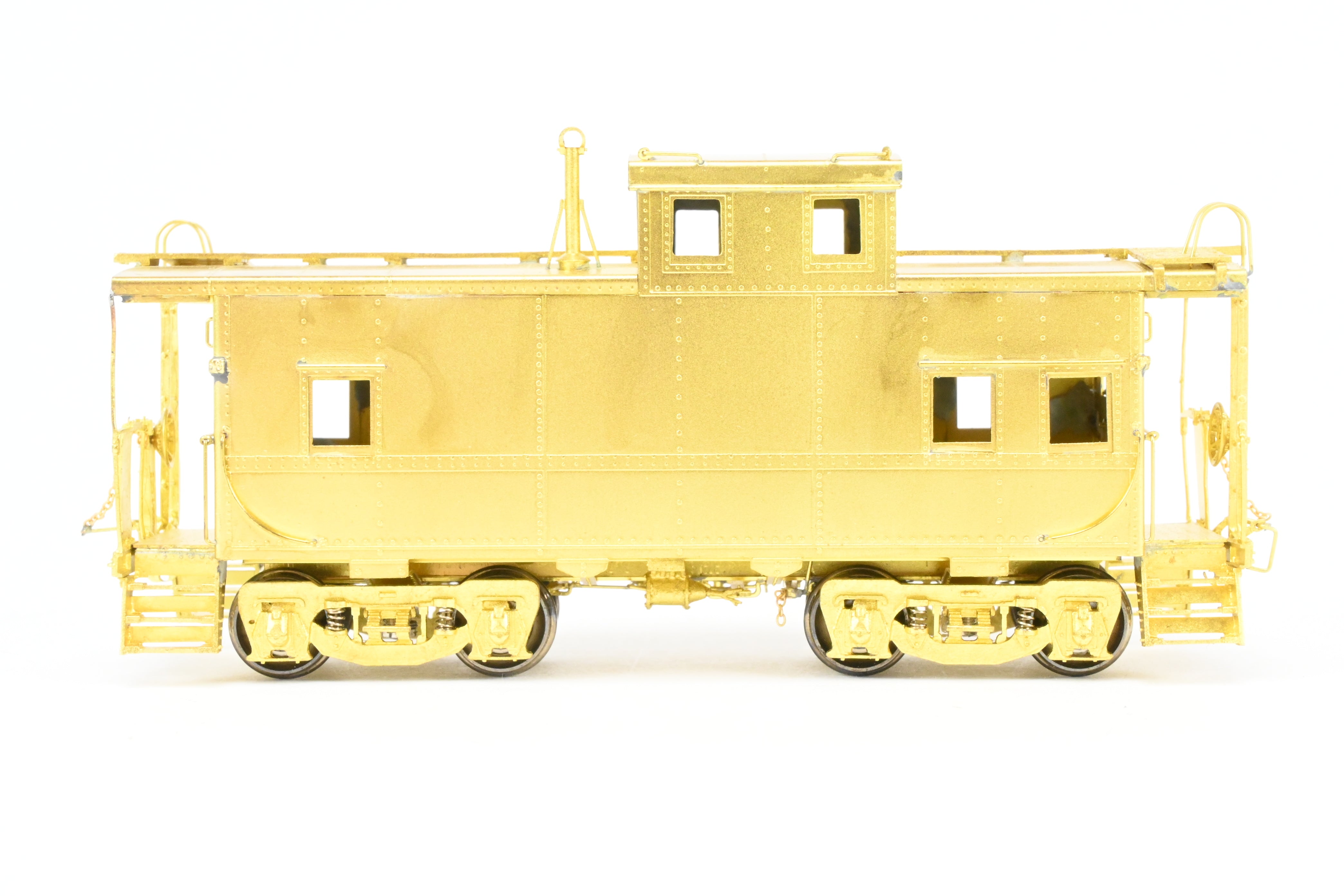 HO Scale Brass OMI - Overland Models, Inc. Erie Railroad Offset Cupola Caboose Models of Nos. C - 110 - 169 Riveted Design with Belt Rail from the 1951 Era