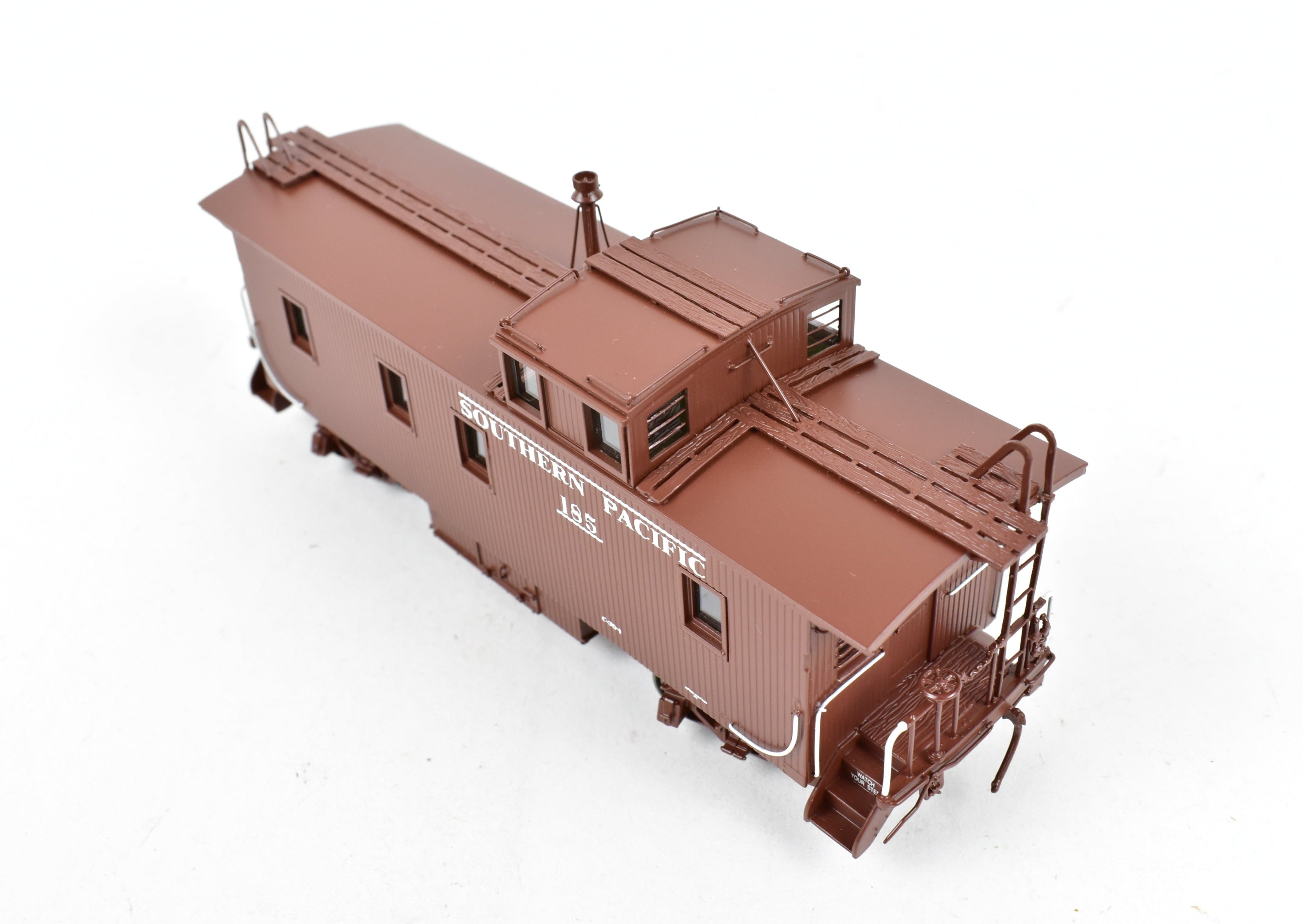 HO Scale Brass CIL Southern Pacific Wood Side Caboose Straight Side Cupola Class C - 30 - 1 Model Train FP No. 185 by Challenger Imports