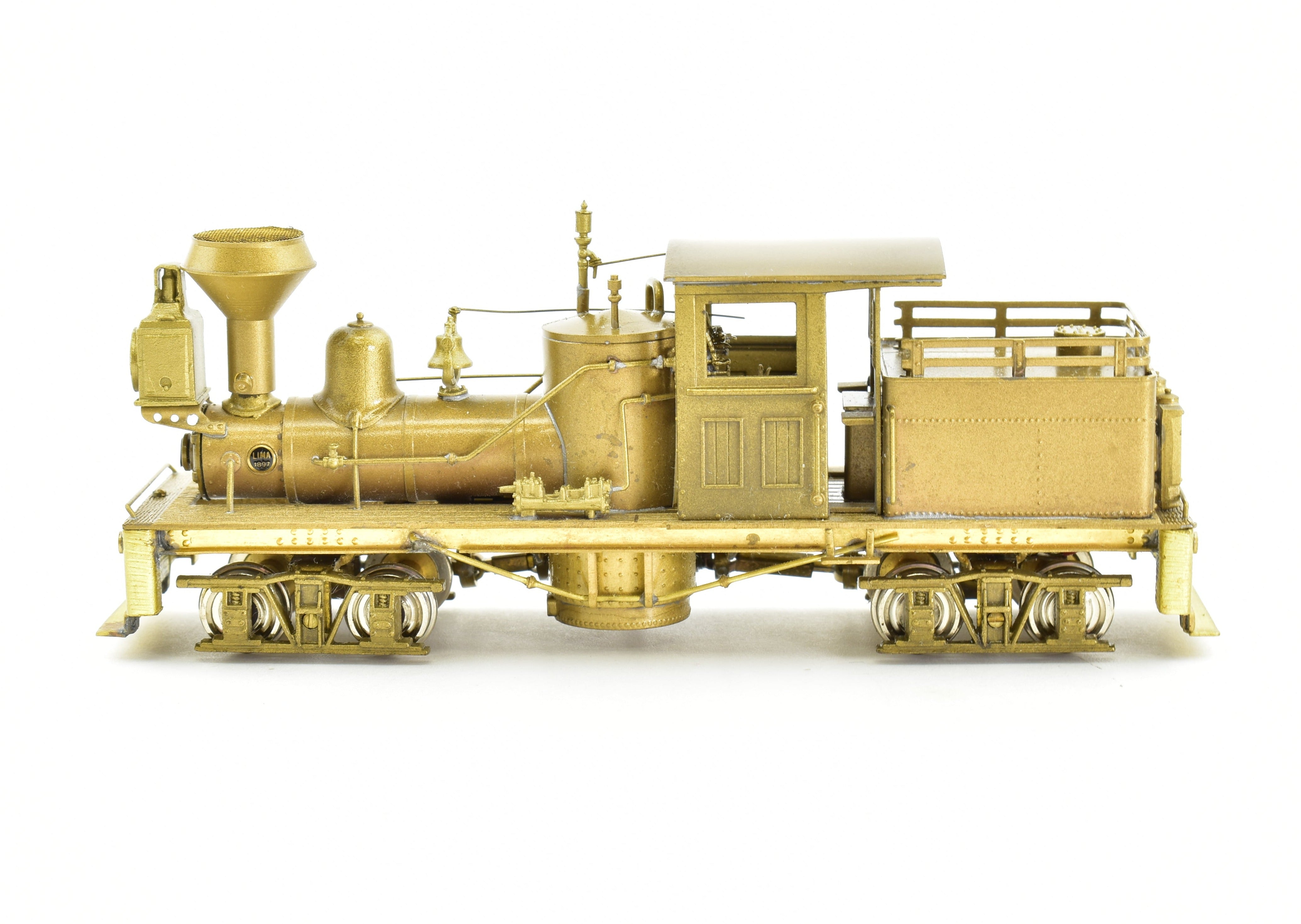High - Quality HO Scale Brass Shay Locomotive Model - PFM - United Benson Logging Co. 2 - Truck Tee - Boiler Shay No. 528