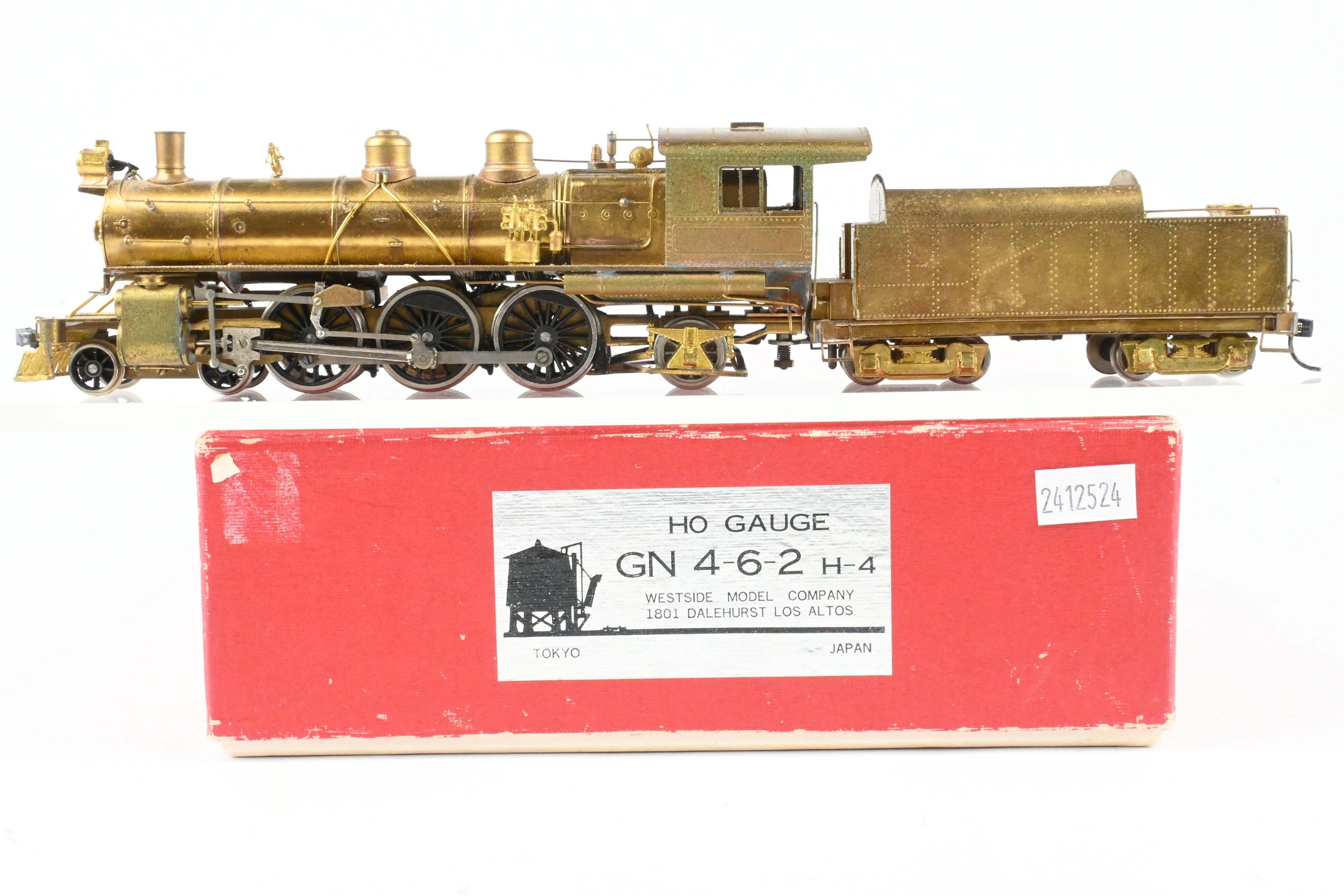 HO Brass Westside Model Co. GN Great Northern H - 4 Class 4 - 6 - 2 Quiet - Running Pacific Locomotive