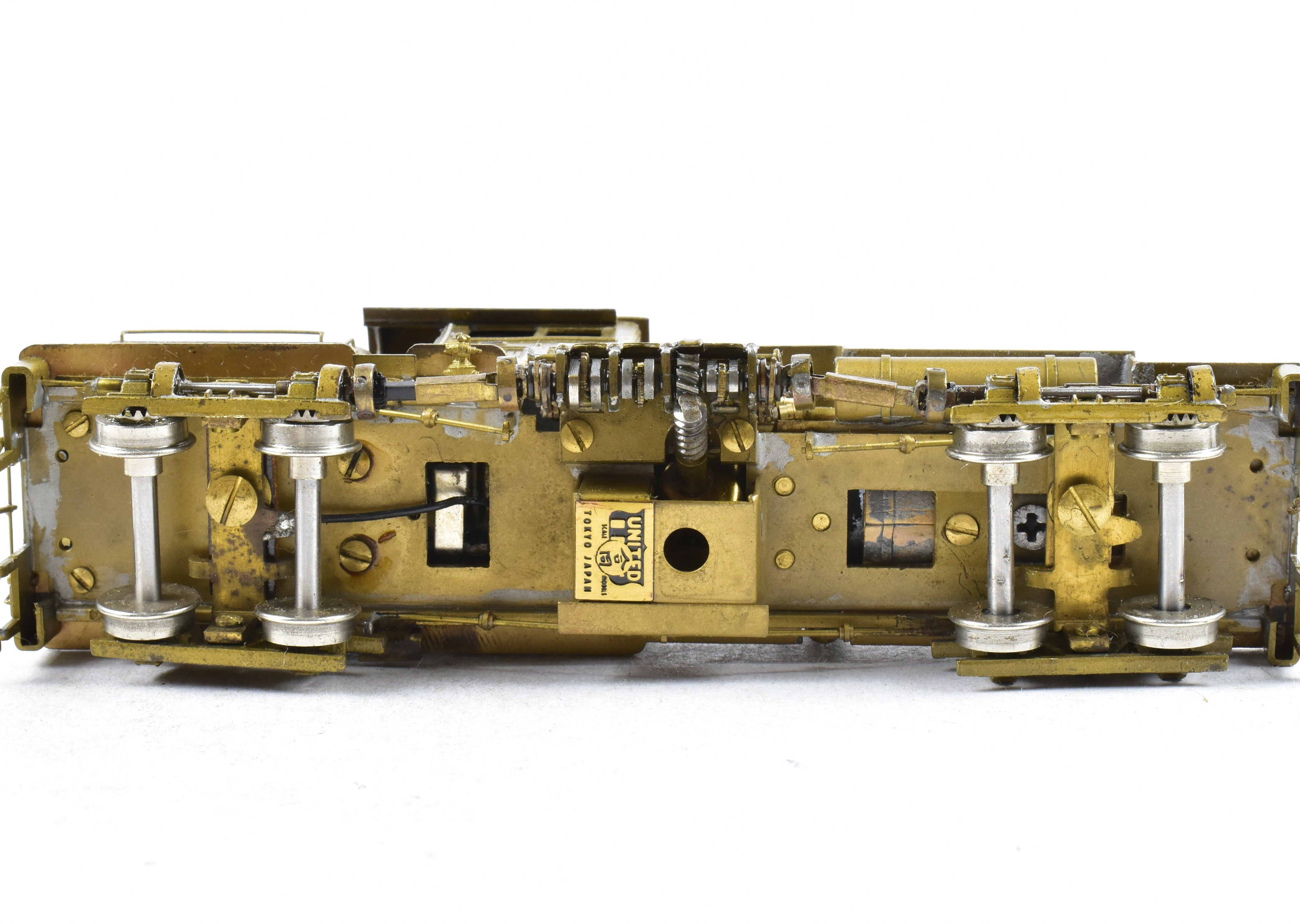 High - Quality HO Scale Brass PFM - United Hillcrest - Osbourne 2 - Truck 25 - Ton Shay Geared Locomotive Model with Damaged Box