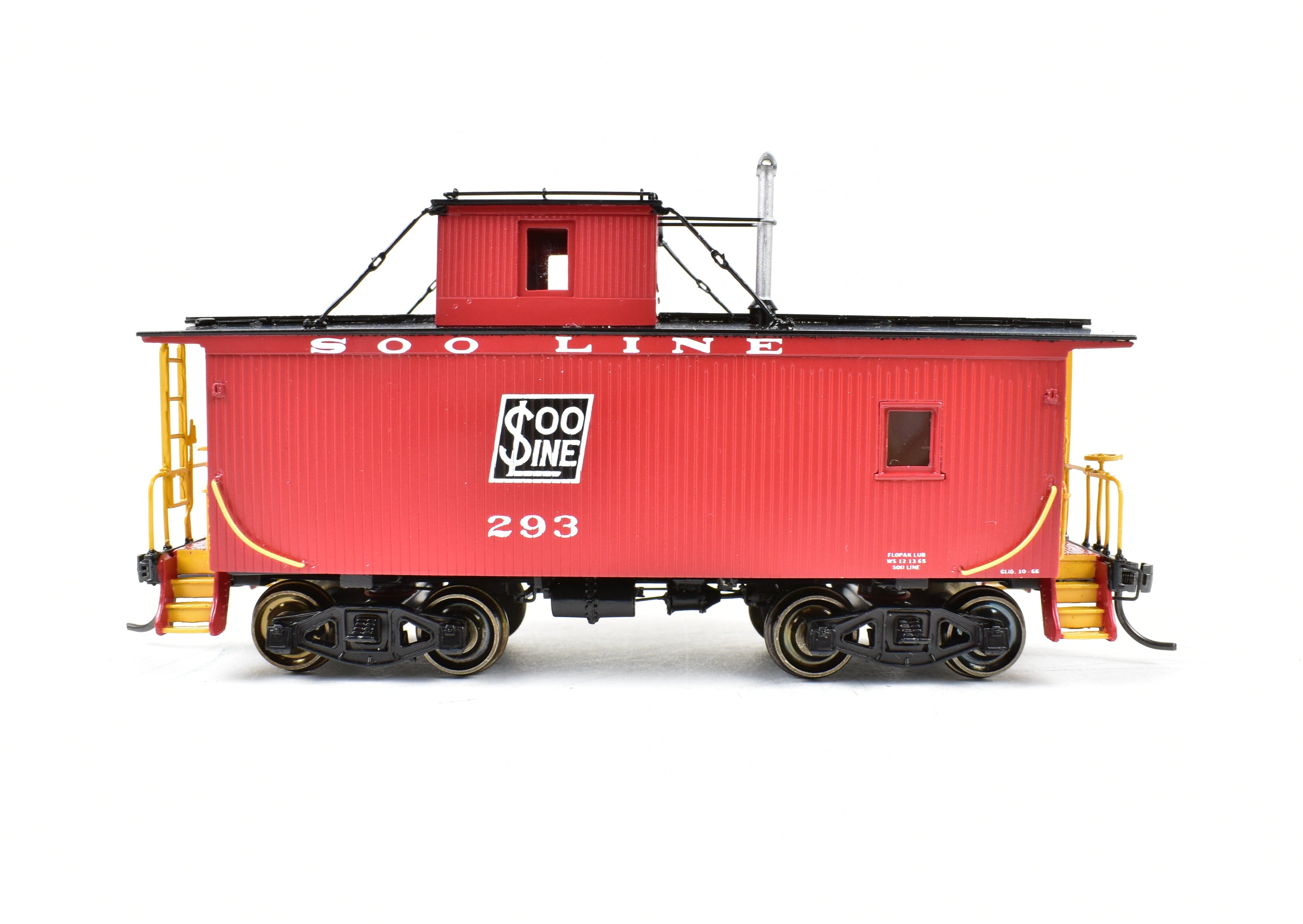 1996 HO Brass OMI Soo Line Shorty Wood Sheath Caboose FP No. 293