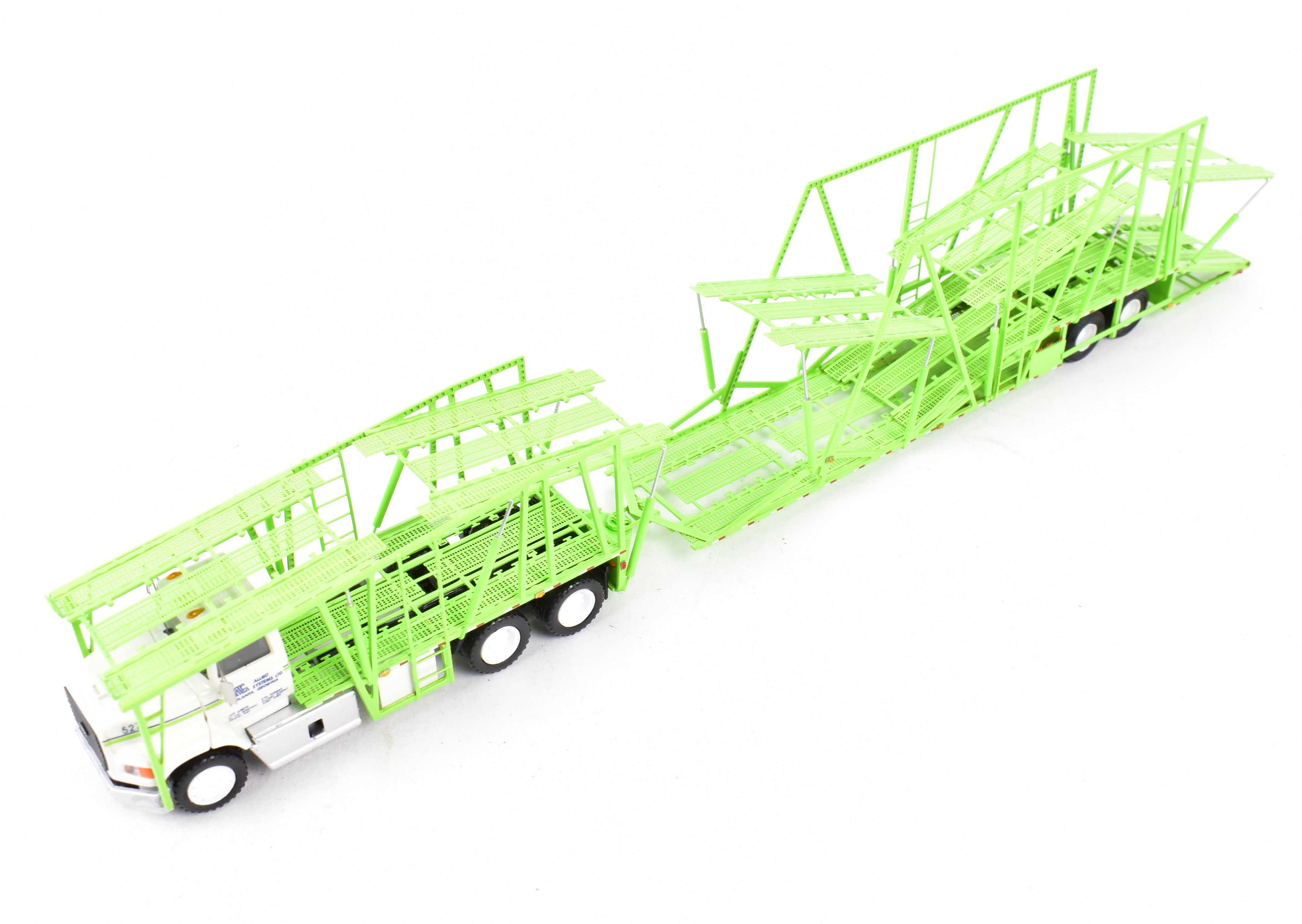HO Scale Brass Commercial Allied Systems Auto Carrier Tractor Model No. 5275 by Lonestar Models with Factory Green Paint Finish