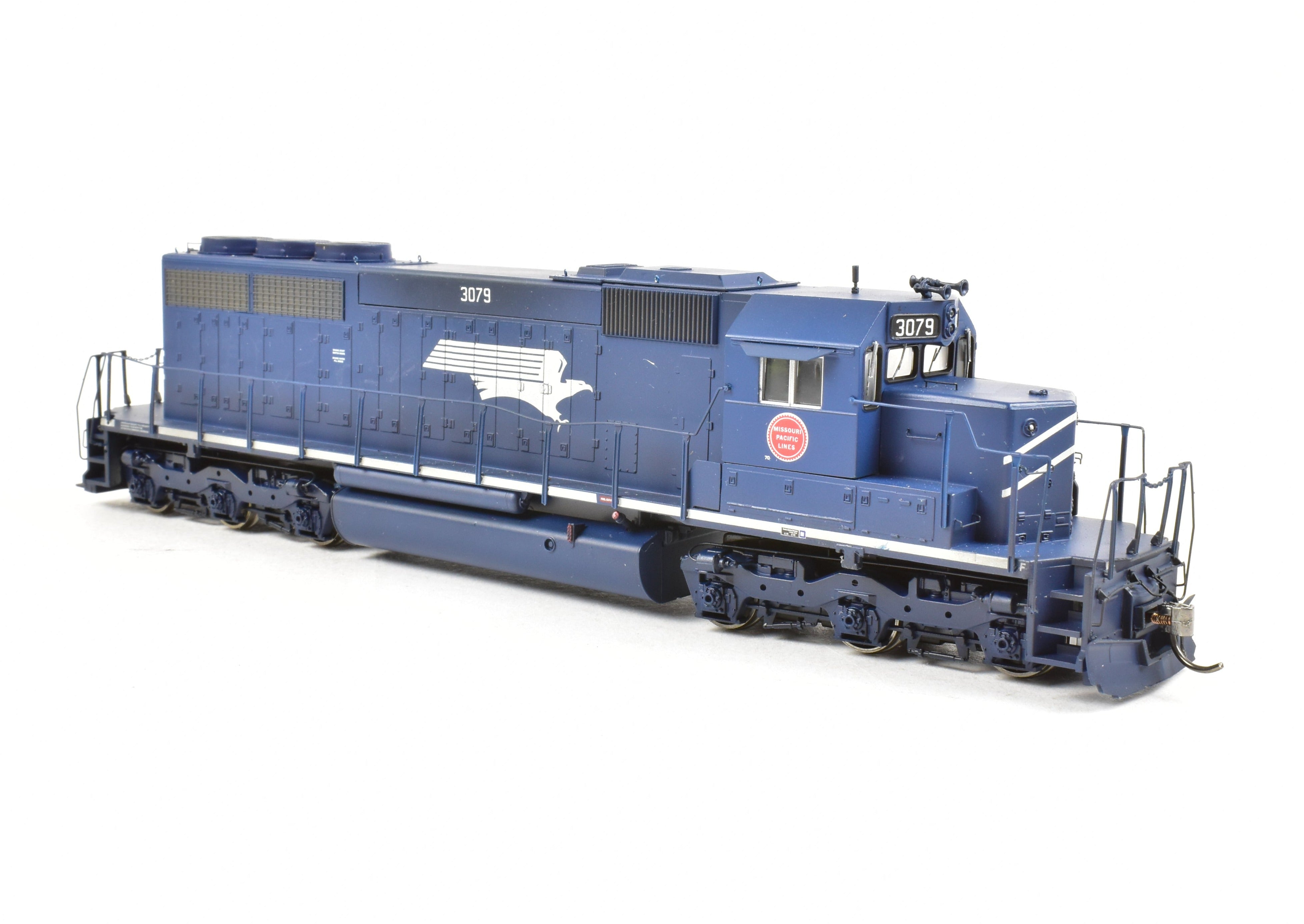 HO Scale Model Train - Athearn MP Missouri Pacific EMD SD40 #733 Weathered Locomotive with DCC Decoder