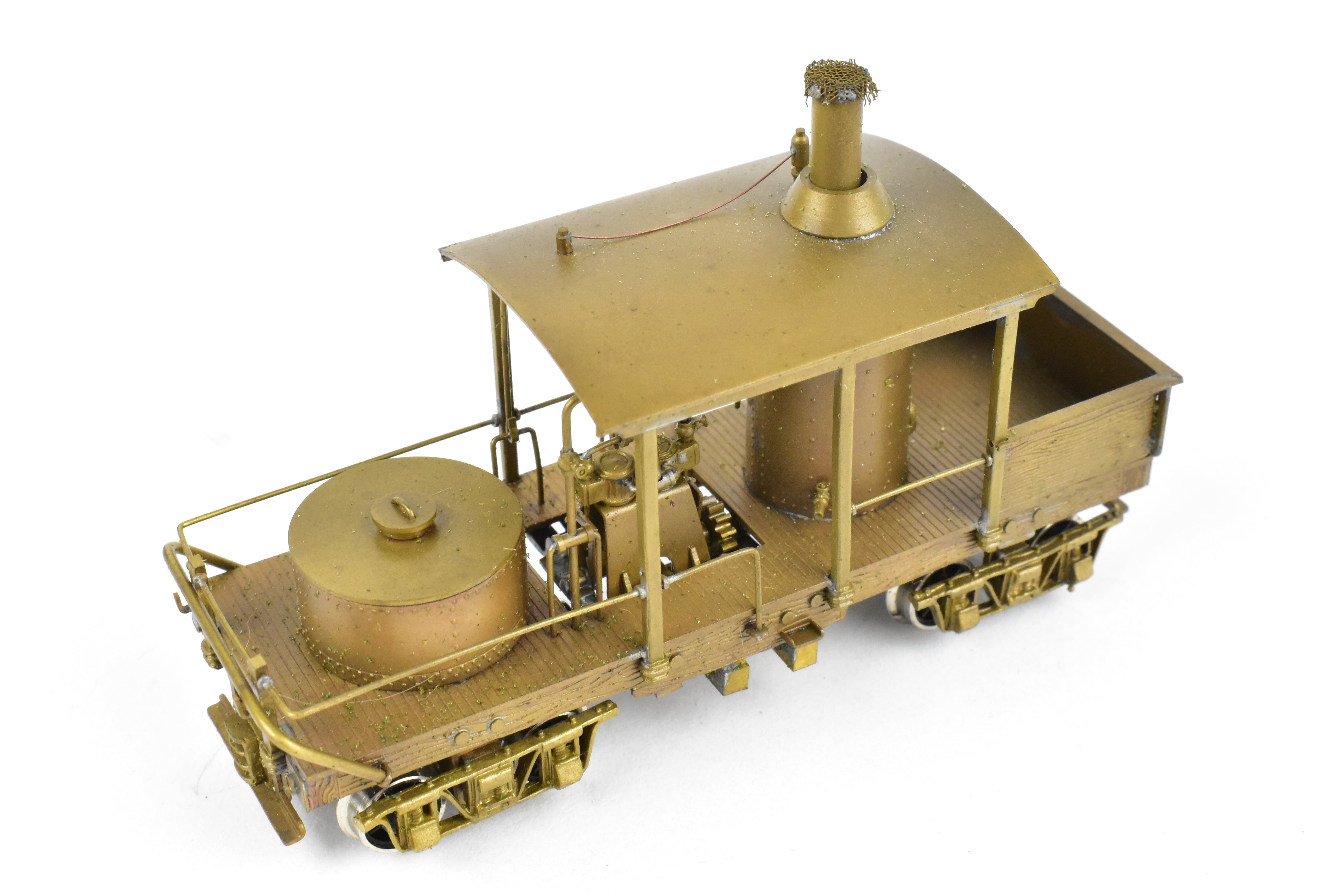HO Scale Brass NWSL 12-Ton Climax Vertical Boiler Logging Locomotive