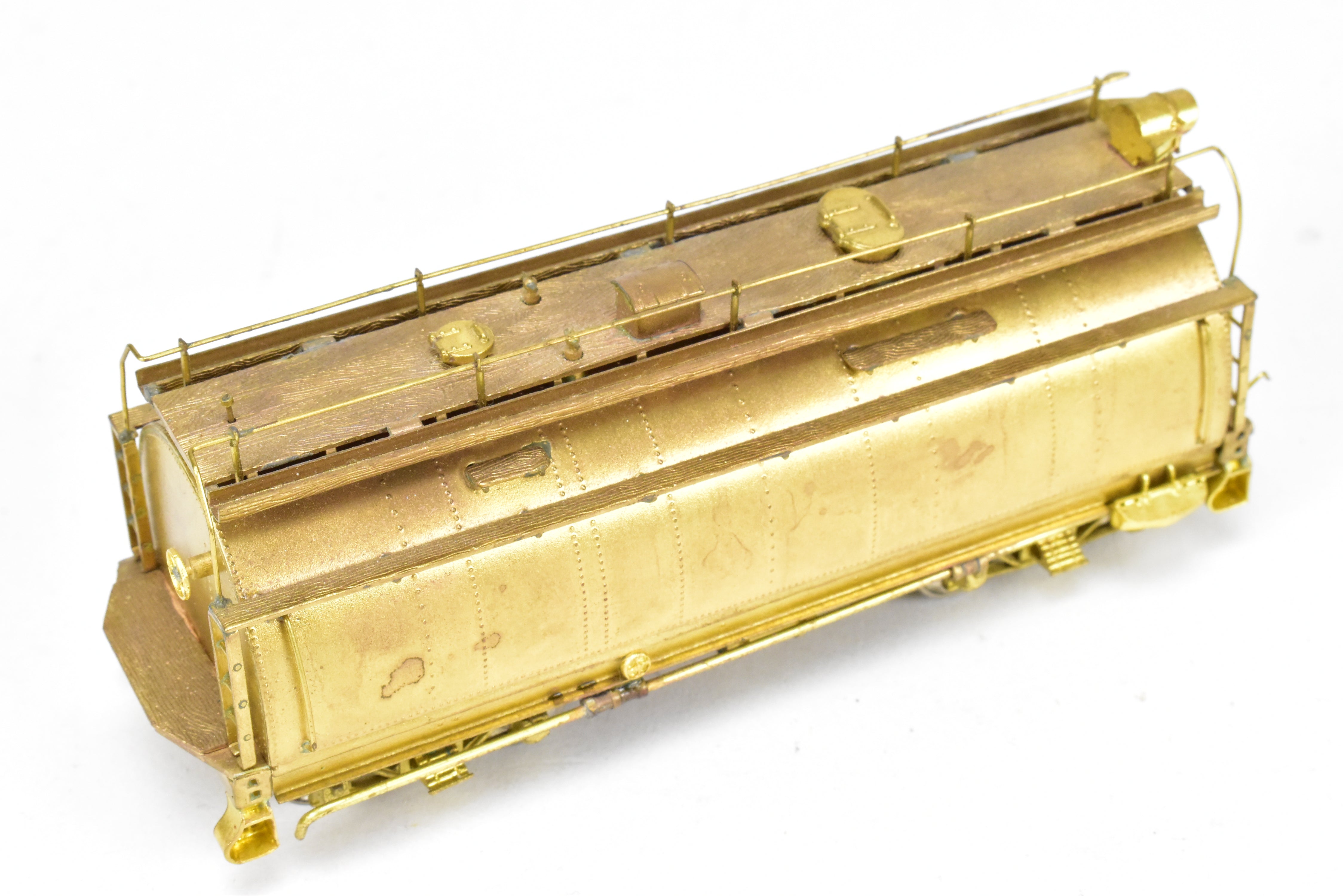 1977 HO Brass Southern Pacific Fire Train Set T-1 4-6-0 with Two Tank Cars, Missing 2 Ladders