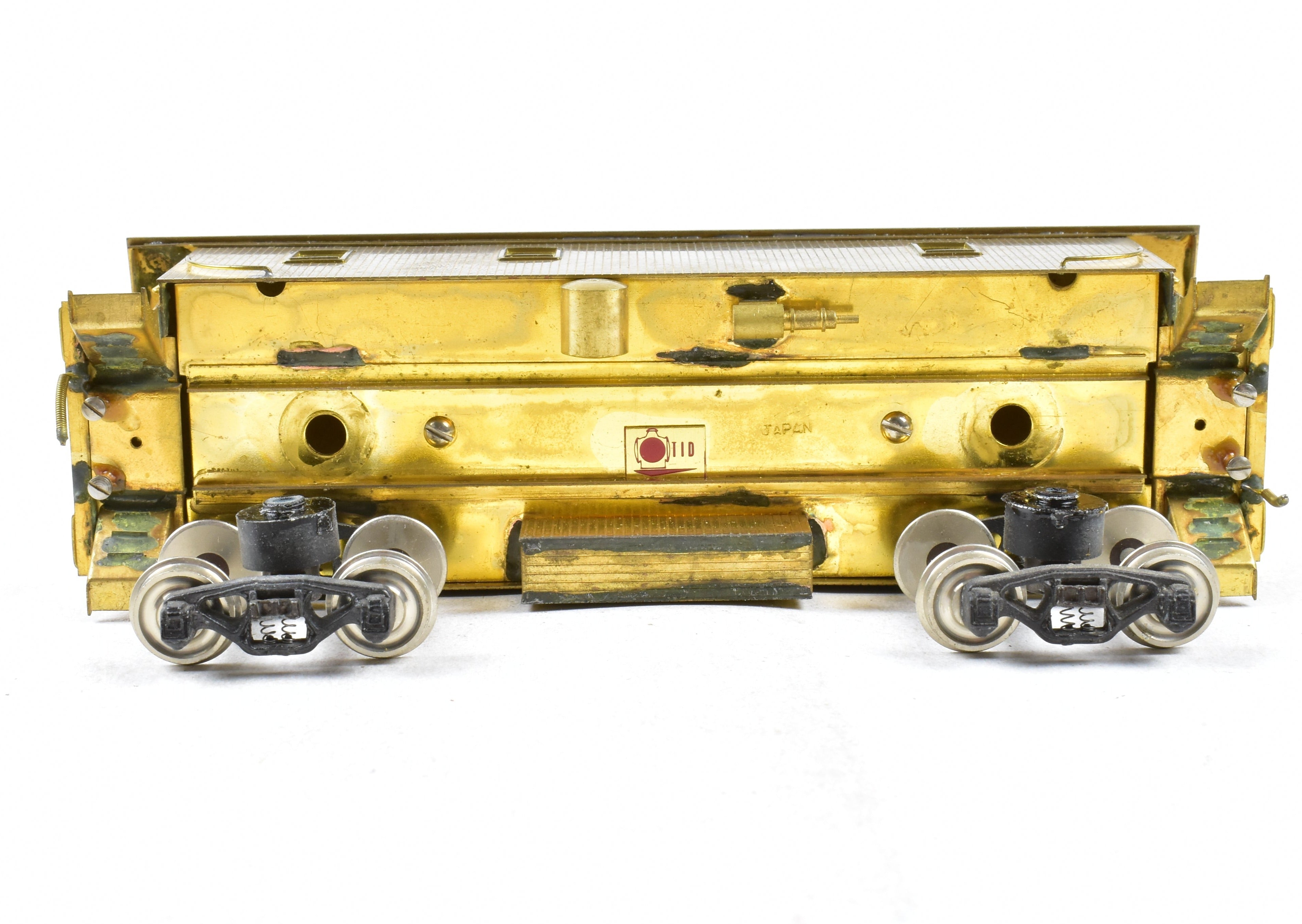 HO Scale Brass Union Pacific CA - 1 Wood Caboose Model by Trains Inc. with Detached Trucks