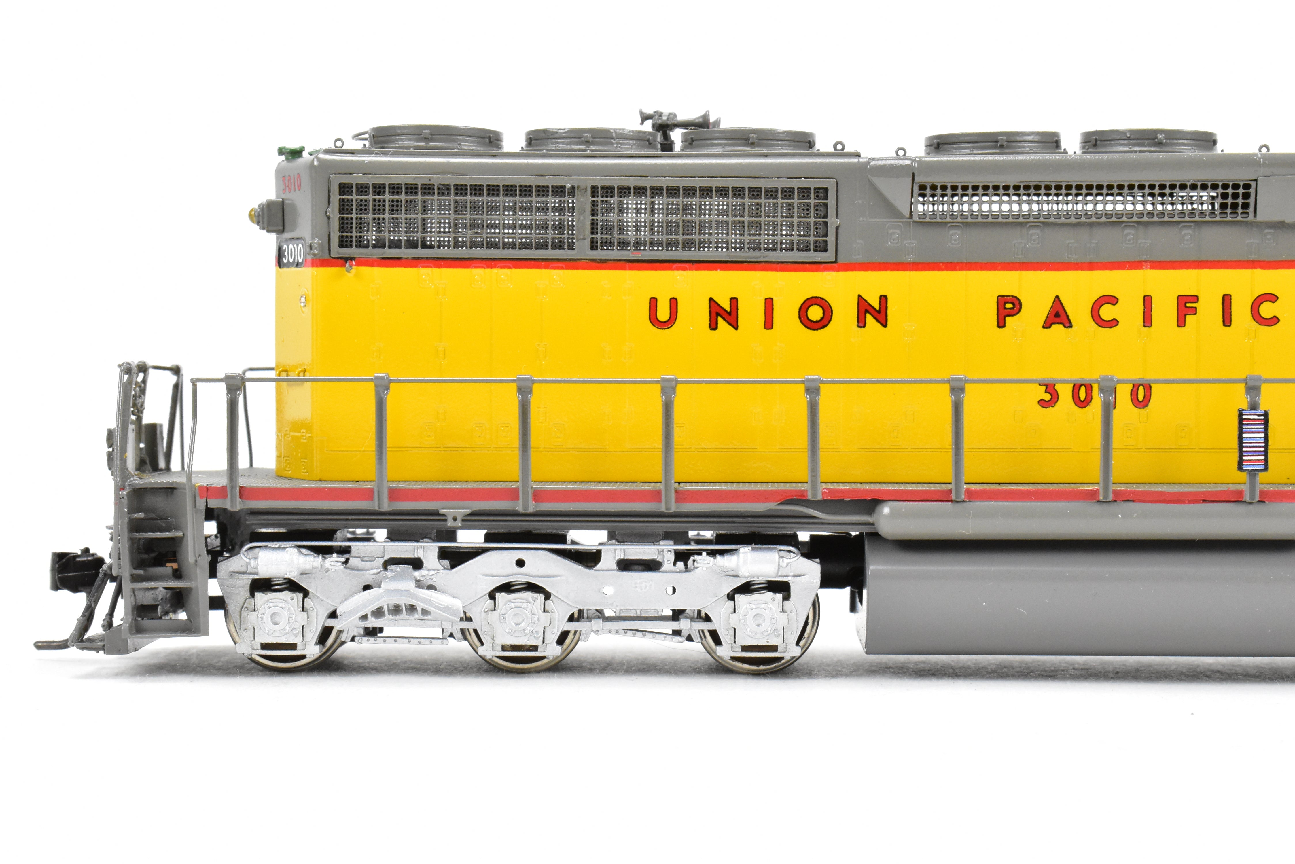 HO Scale Brass Model Train - Overland Models Inc. Union Pacific EMD SD40 Low Hood Custom Painted Locomotive No. 3010
