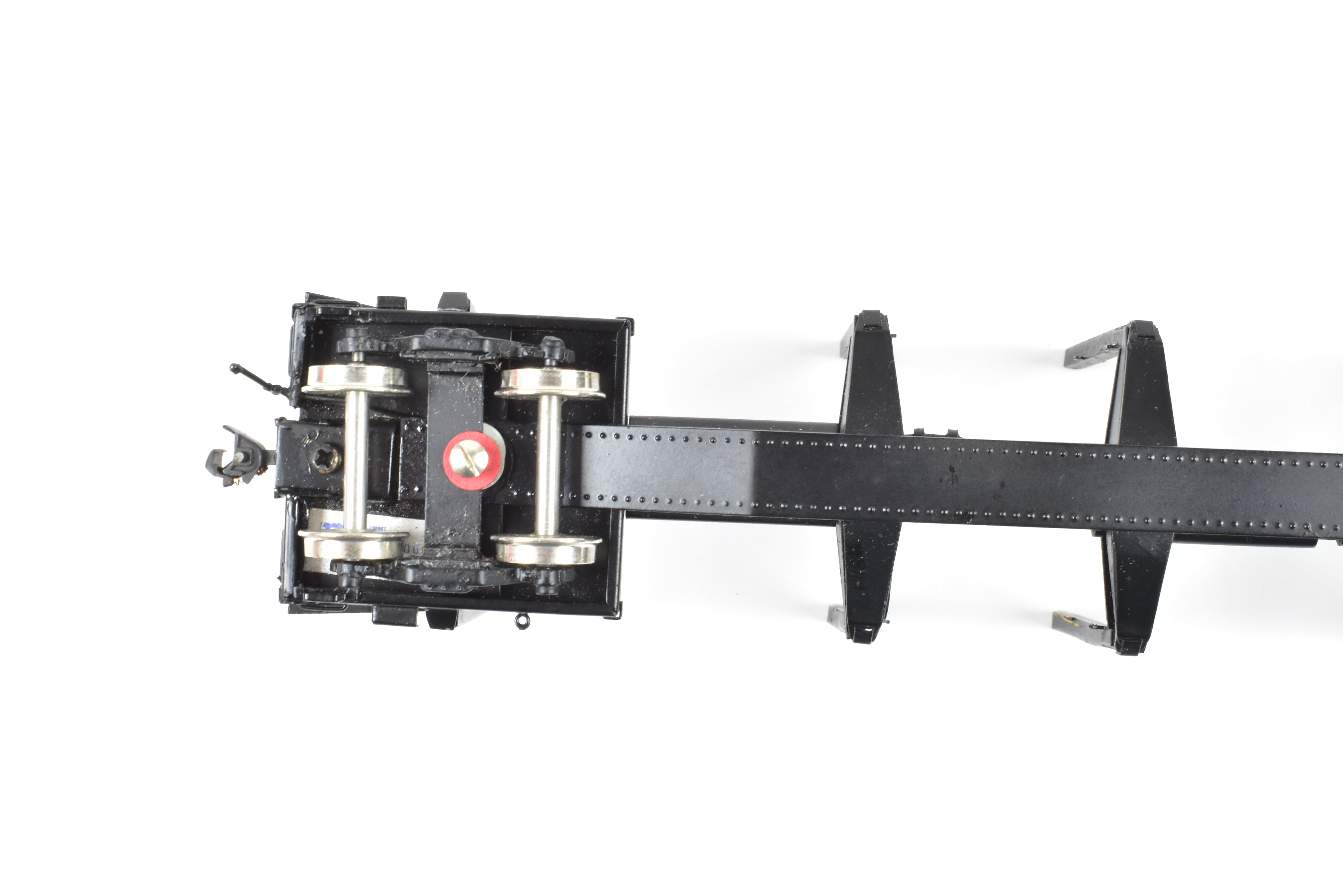 HO Scale Brass Precision Scale Co. 100-Ton Log Car FP in Black - A Variety of Road Models