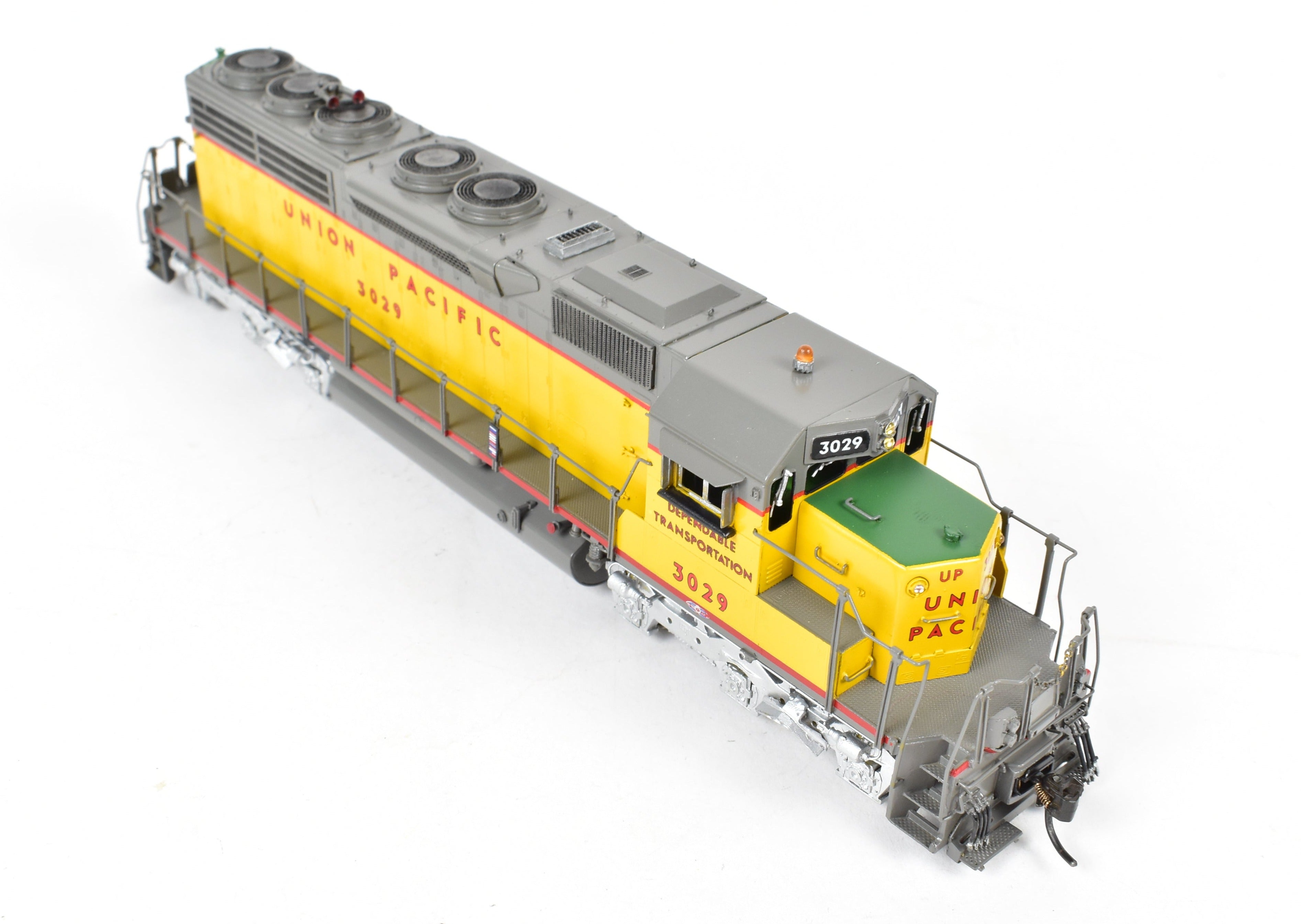 HO Scale Brass Model Train - Overland Models Inc. Union Pacific EMD SD40 Low Nose Locomotive, Custom Painted as UP No. 3029