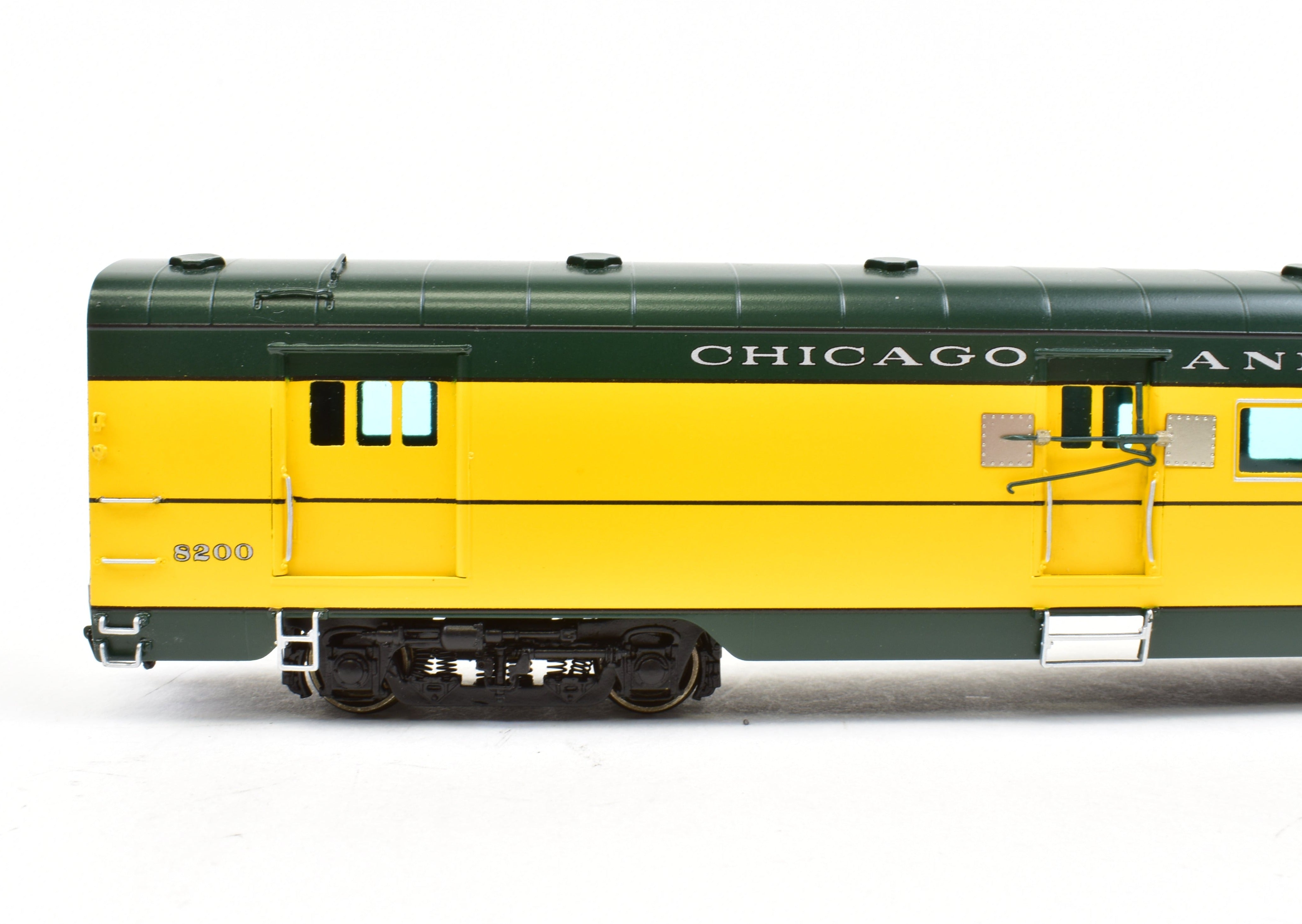 HO Brass C&NW Chicago and North Western 400 60' Mail RPO Baggage Car #8200