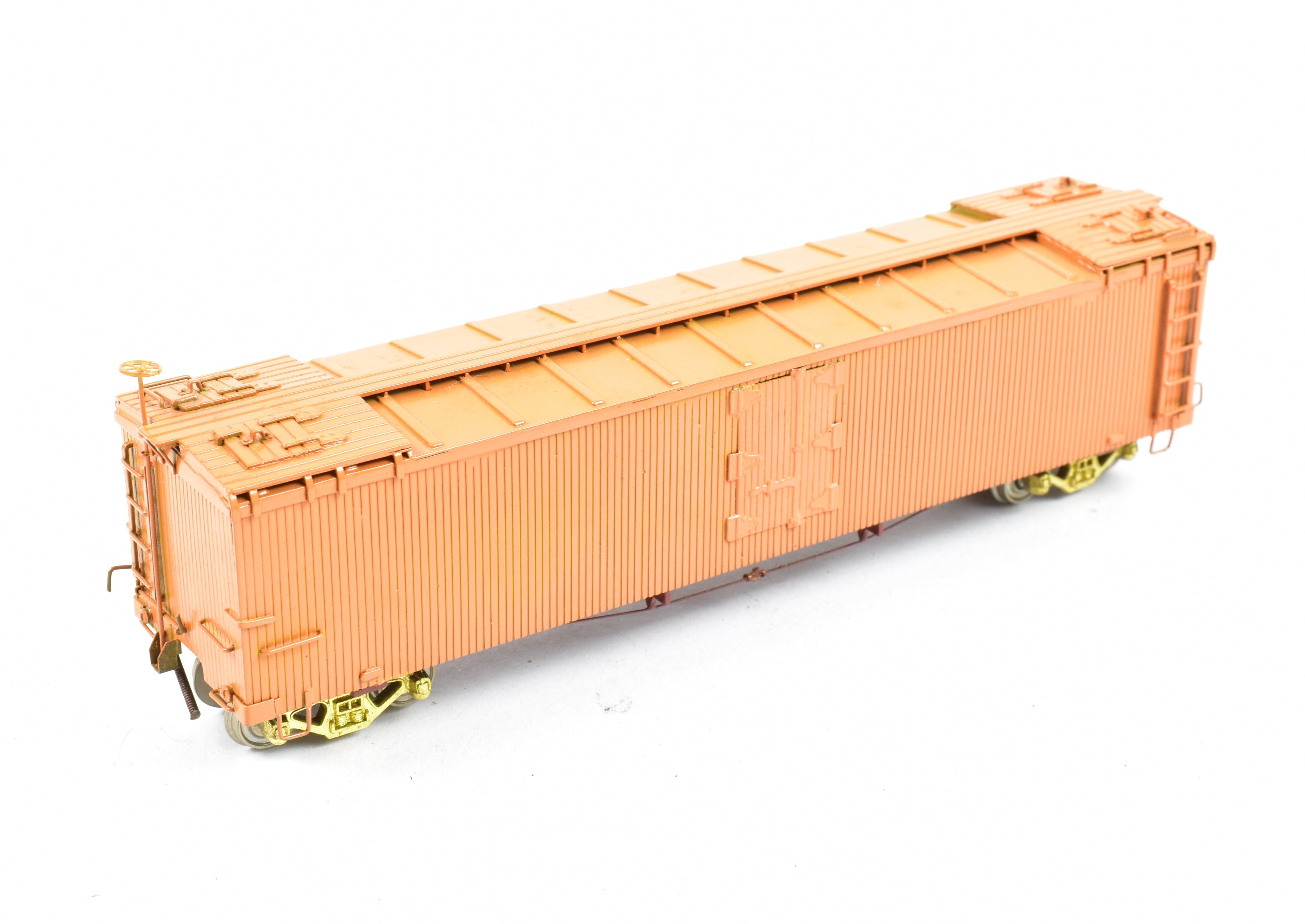HOn3 Brass Empire Midland D&RGW Orange Painted 40' Refrigerator Car