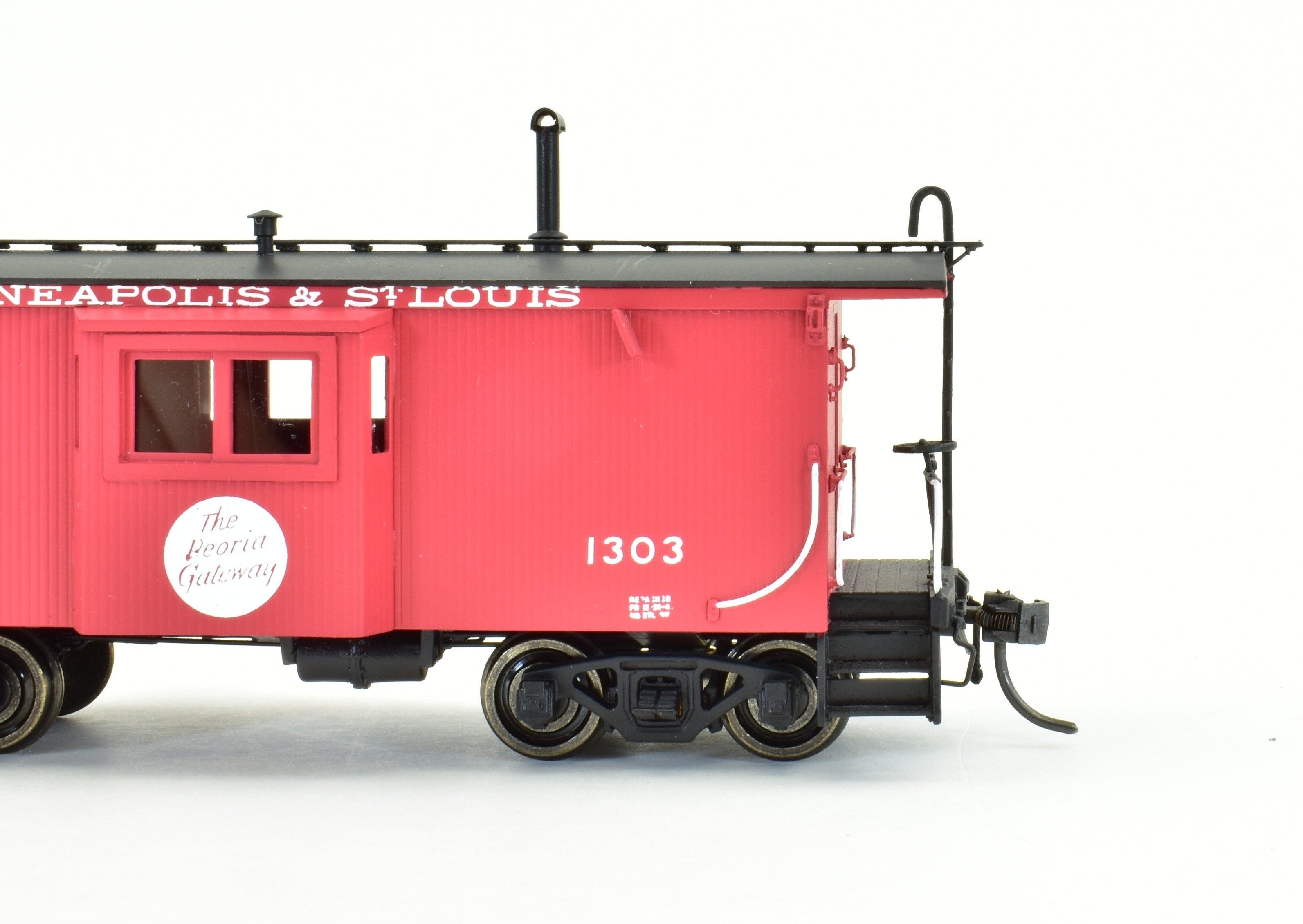 HO Brass DVP Minneapolis & St Louis Wood Bay Window Caboose Model FP 2006