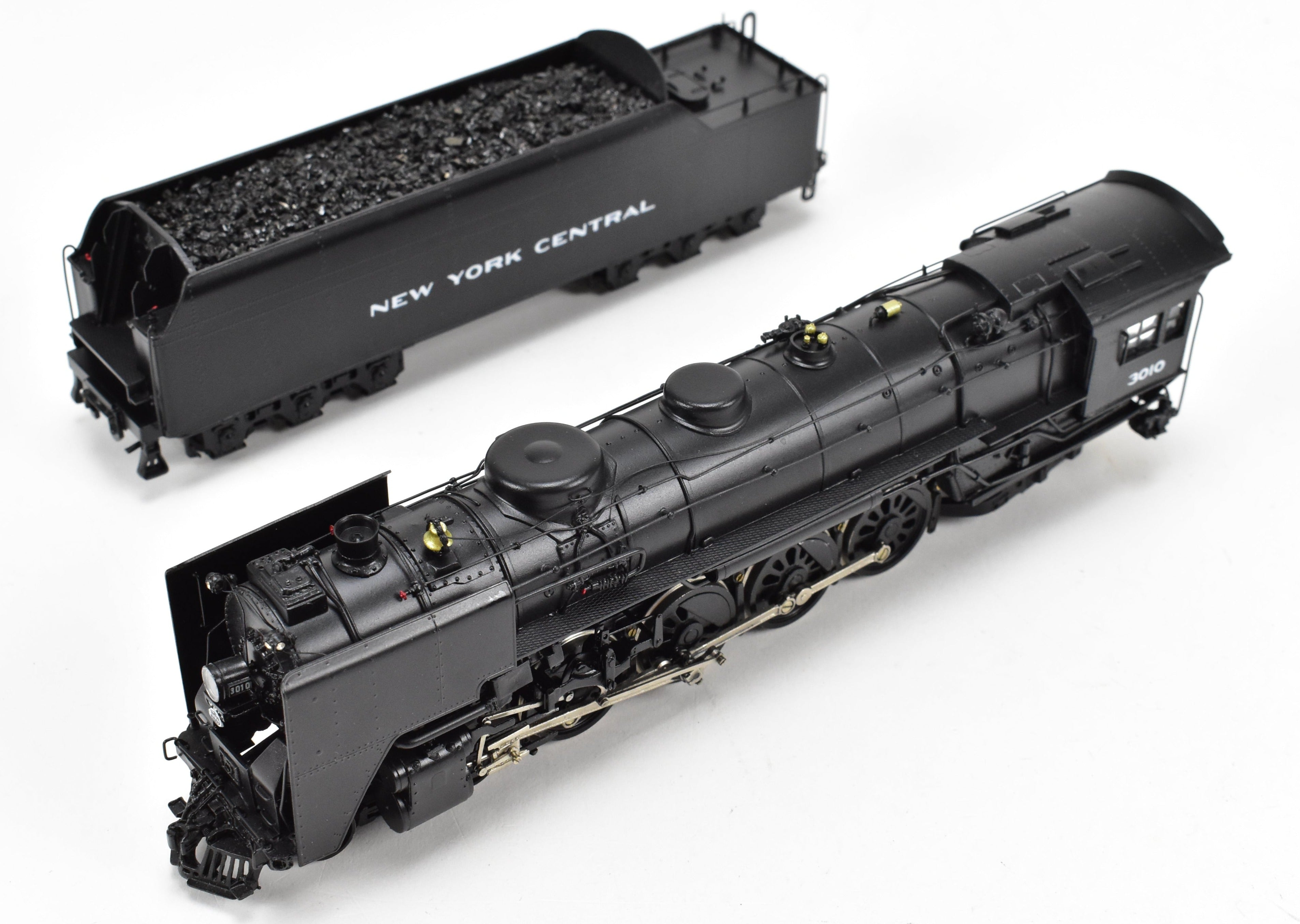 HO Scale Brass Key Imports Model Train - New York Central L-3a 4-8-2 Mohawk 1977 Run Custom Painted Locomotive with Road Number 3010 Decals