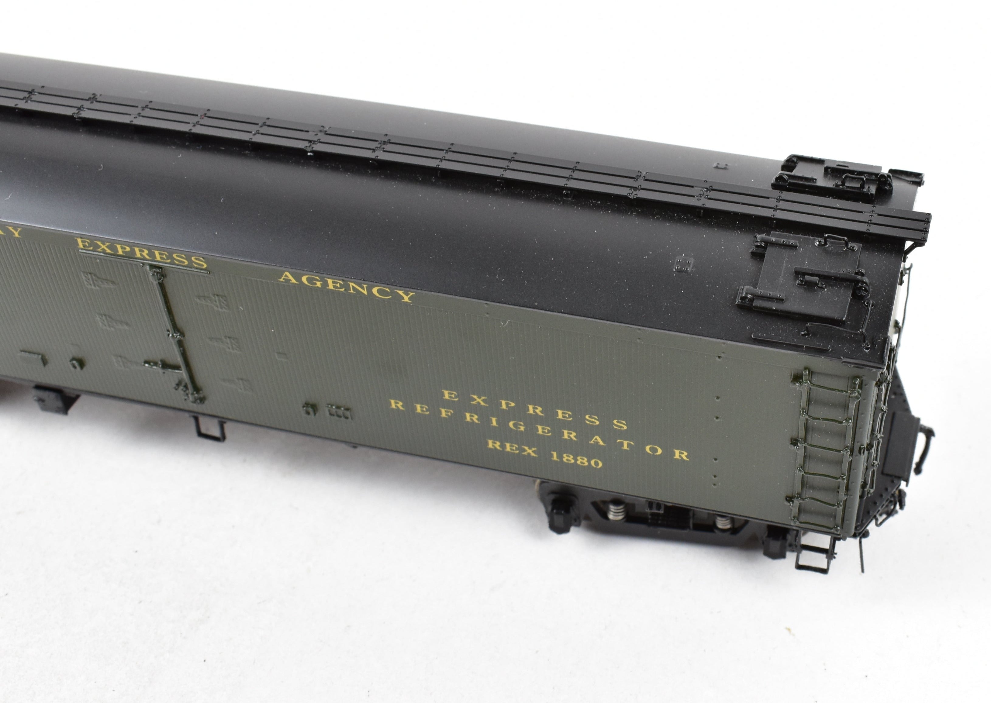 HO Brass Precision Scale Co. REA Railway Express Agency BR Class 53' 6 Reefer Brake System Model
