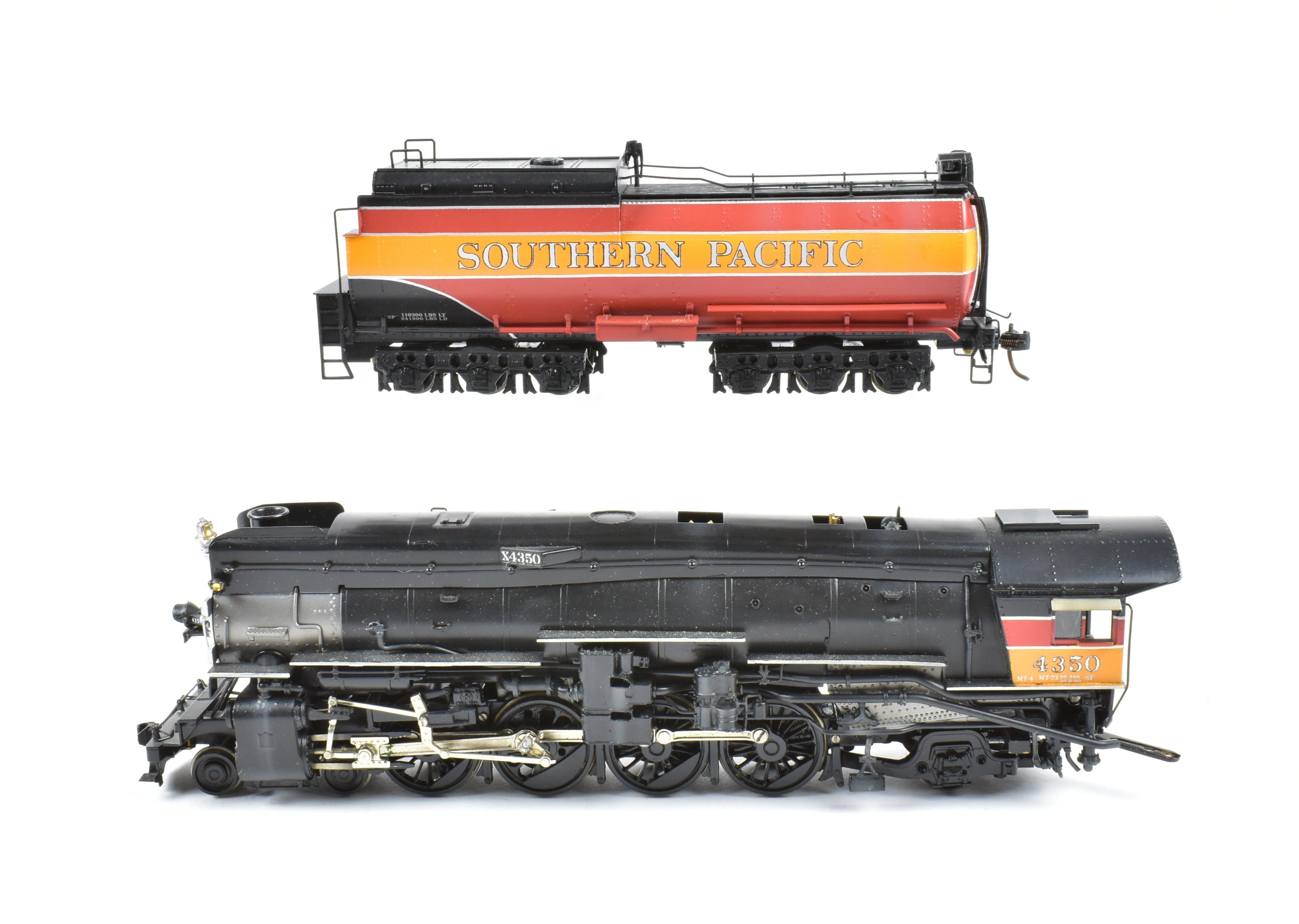 HO Scale Brass Balboa Model Train - Southern Pacific MT - 4 4 - 8 - 2 Mountain Pro Painted with Can Motor Upgrade