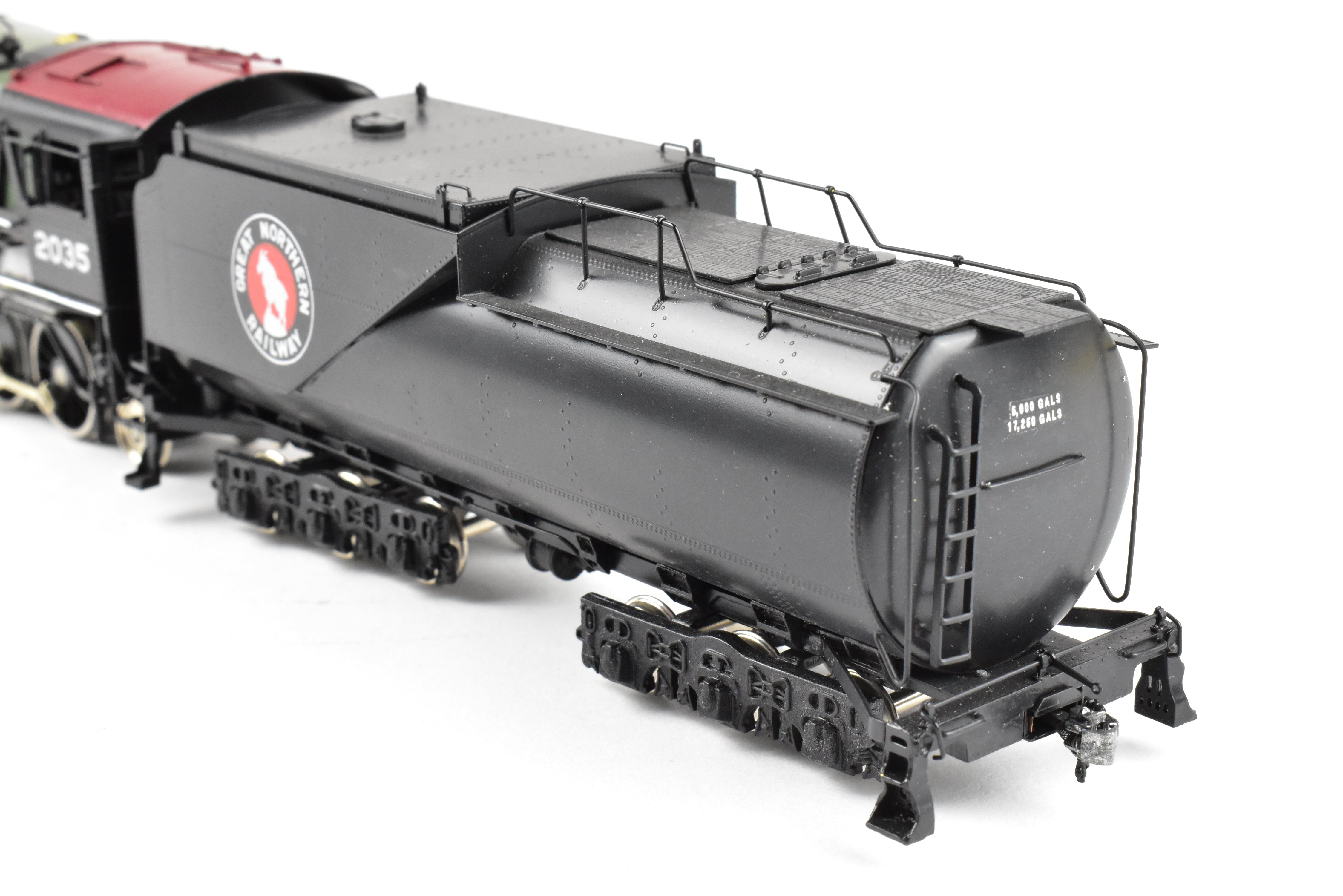 HO Scale Brass Model Train - Oriental Limited GN - Great Northern R - 1 2 - 8 - 8 - 2 Open Cab Version in Glacier Park Scheme No. 2035